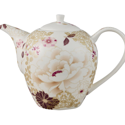 Maxwell & Williams Kimono Teapot 1.1L - White - Gift Boxed