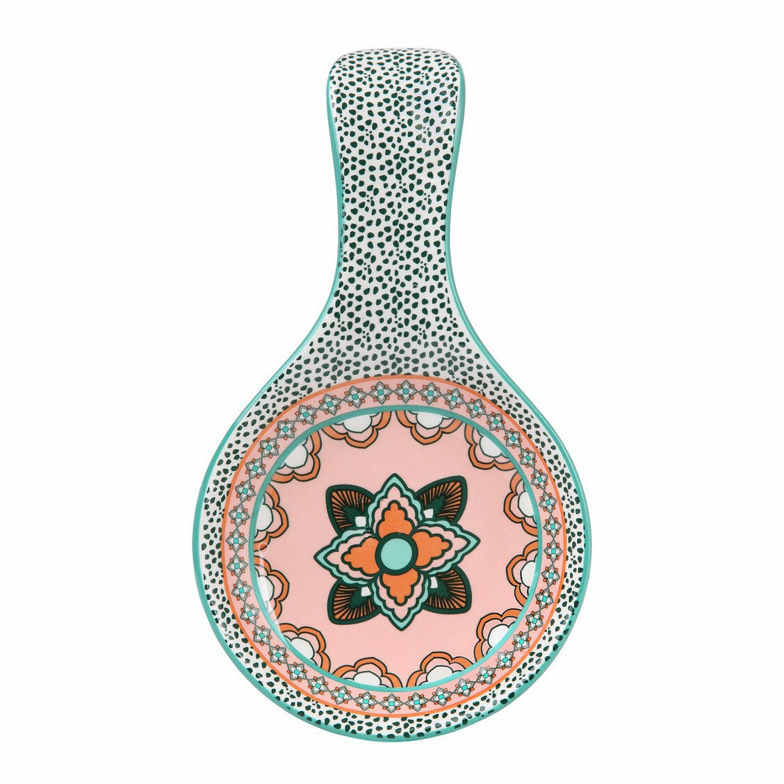 Casa Domani Pelagie Spoon Rest - Teal/Terracotta