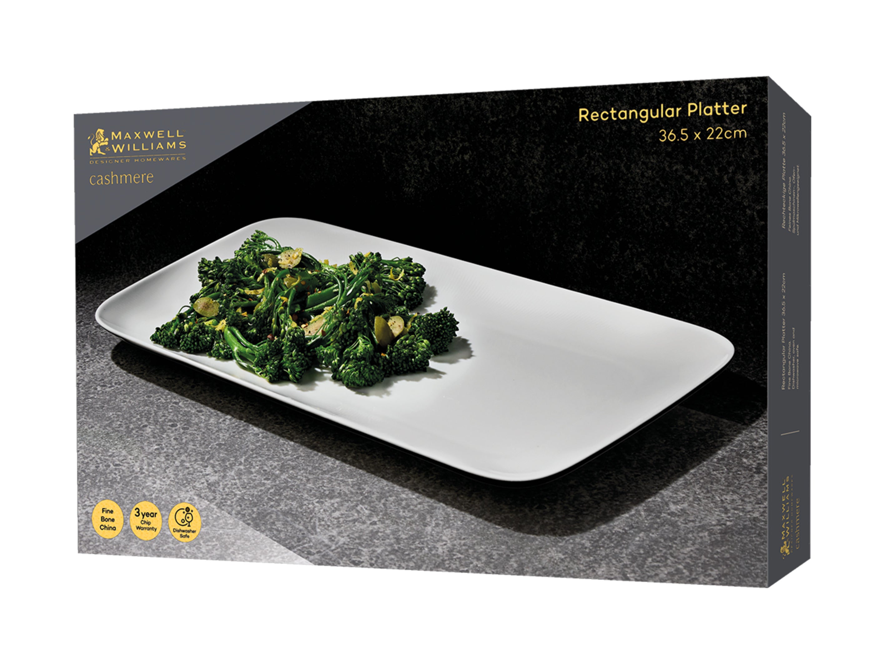 Maxwell & Williams Cashmere Rectangular Platter - 36.5x22cm