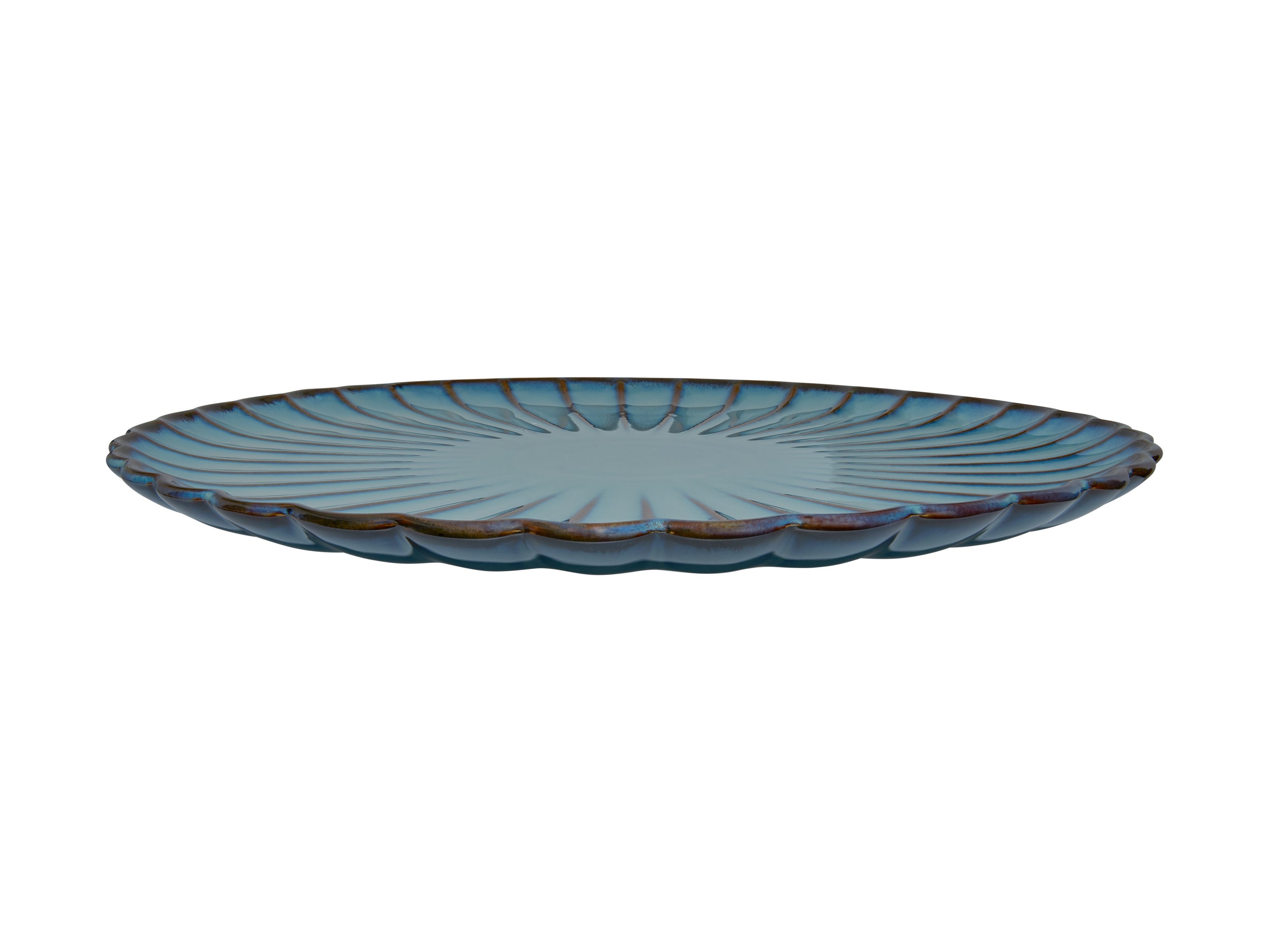 Casa Domani  Solare Round Platter 33cm - Azure