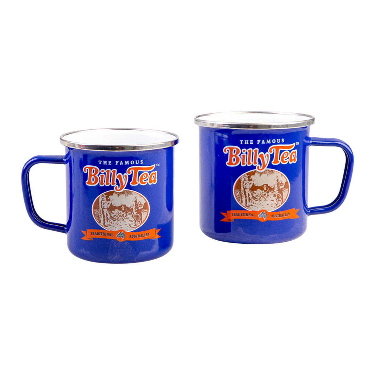 Rojo Arnott's Enamel Mug Set of 2 450ml - Blue