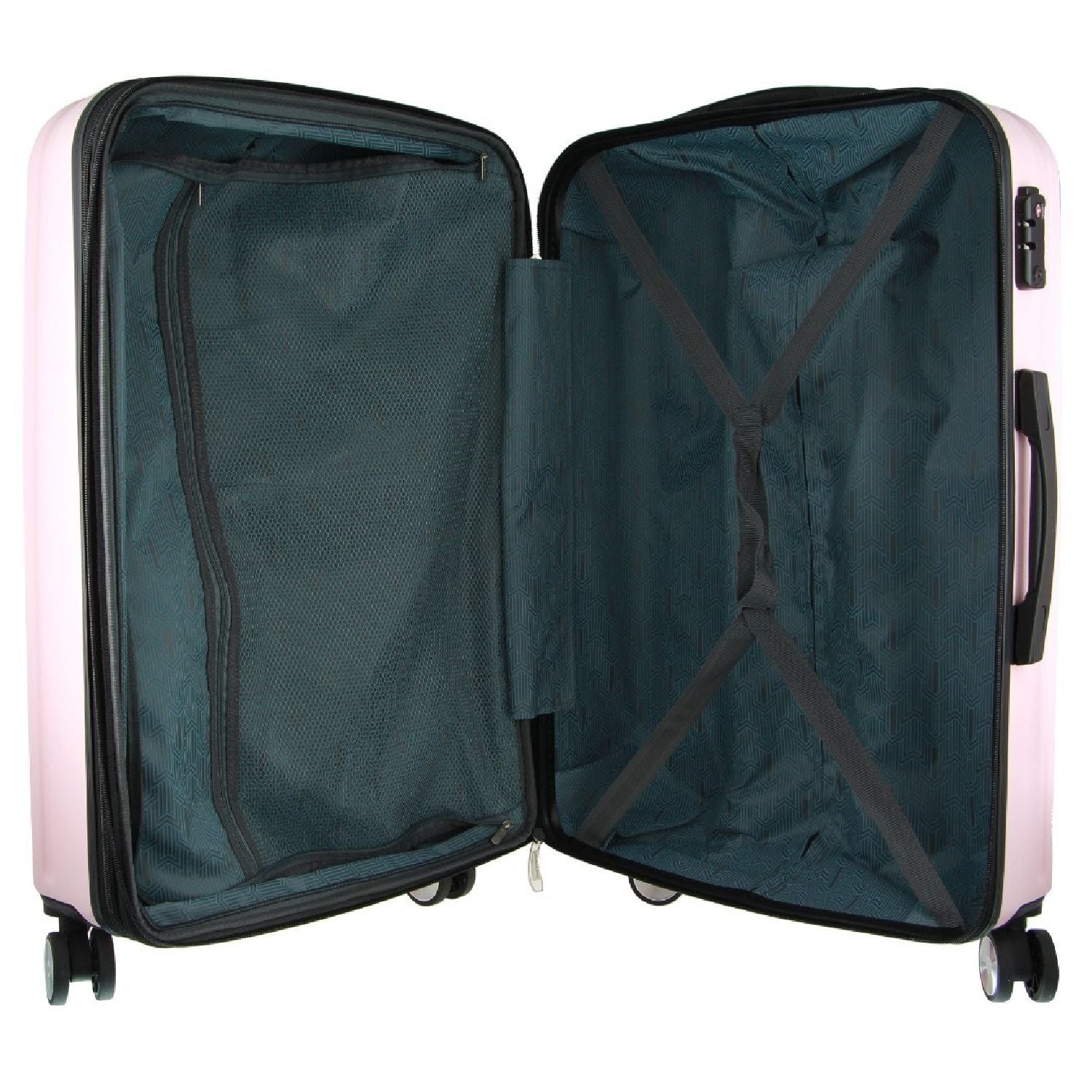 Pierre Cardin Hard Shell 4 Wheel Suitcase - Large - Rose - Expandable