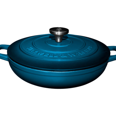 Maxwell & Williams Cast Iron Braiser 27cm/3.3L - MIdnight Blue