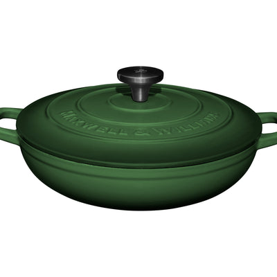 Maxwell & Williams Cast Iron Braiser 27cm/3.3L -  English Racing Green