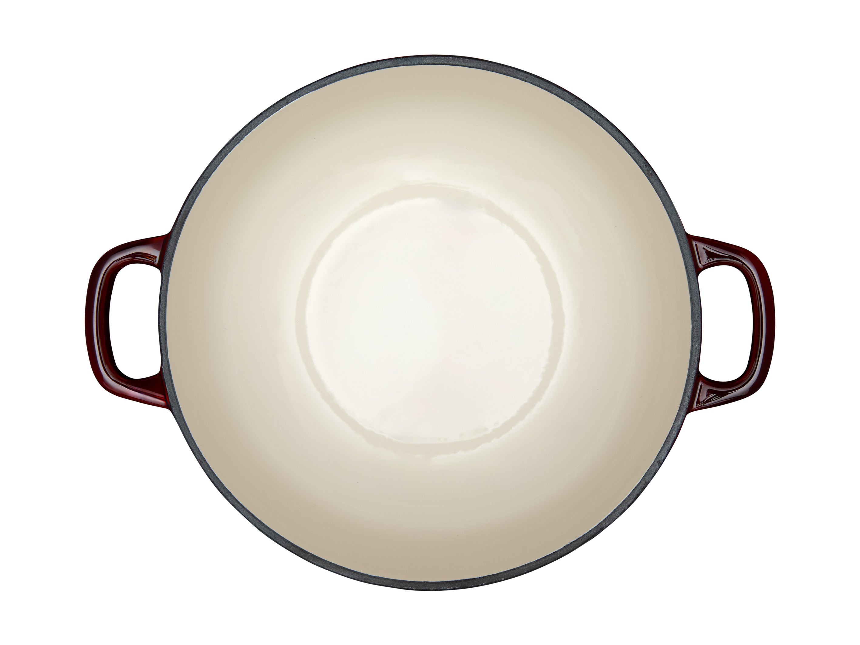 Maxwell & Williams Cast Iron Round Casserole 24cm/3.3L - Merlot