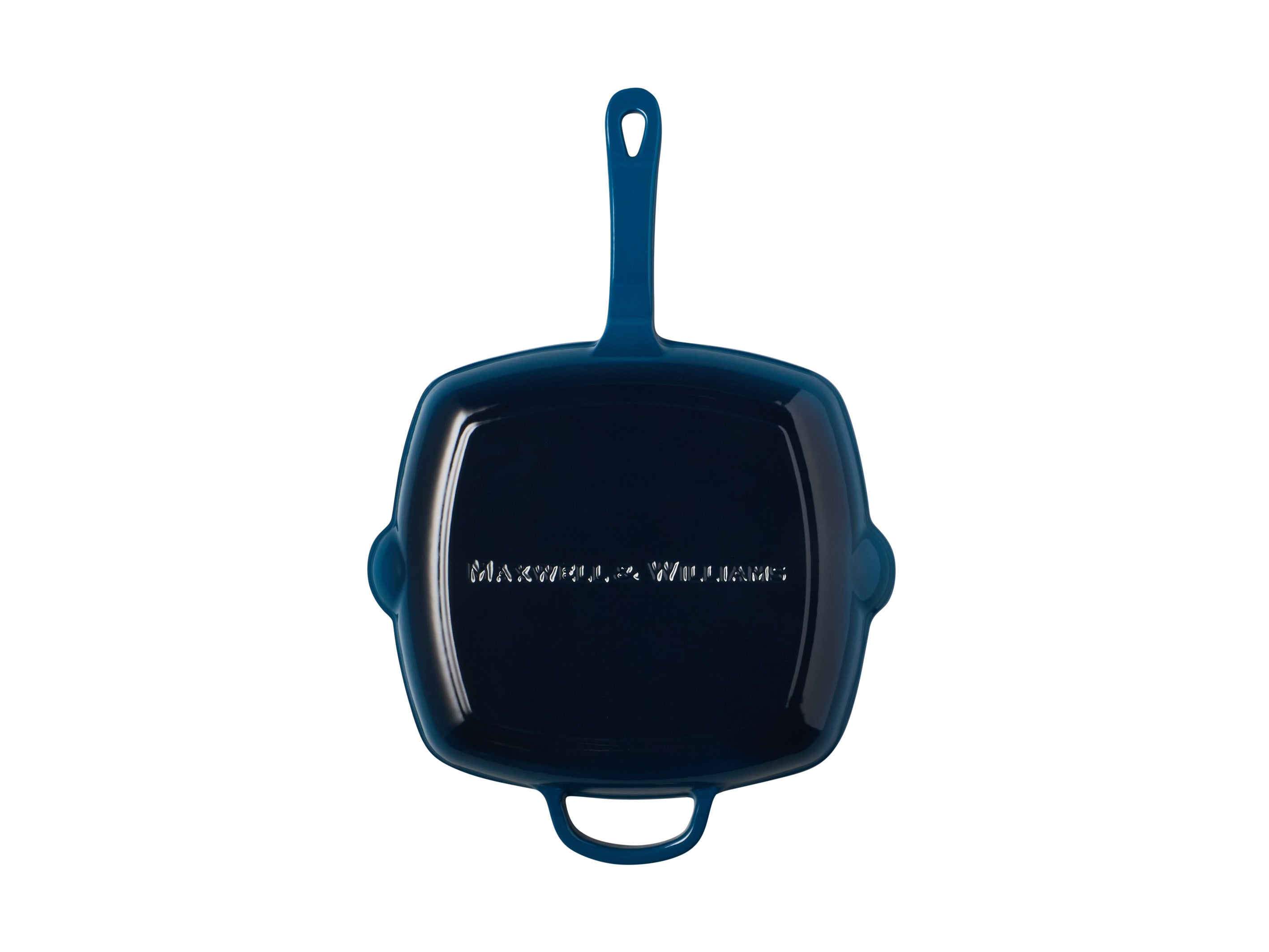 Maxwell & Williams Cast Iron Grill pan Midnight Blue 26cm Gift Boxed