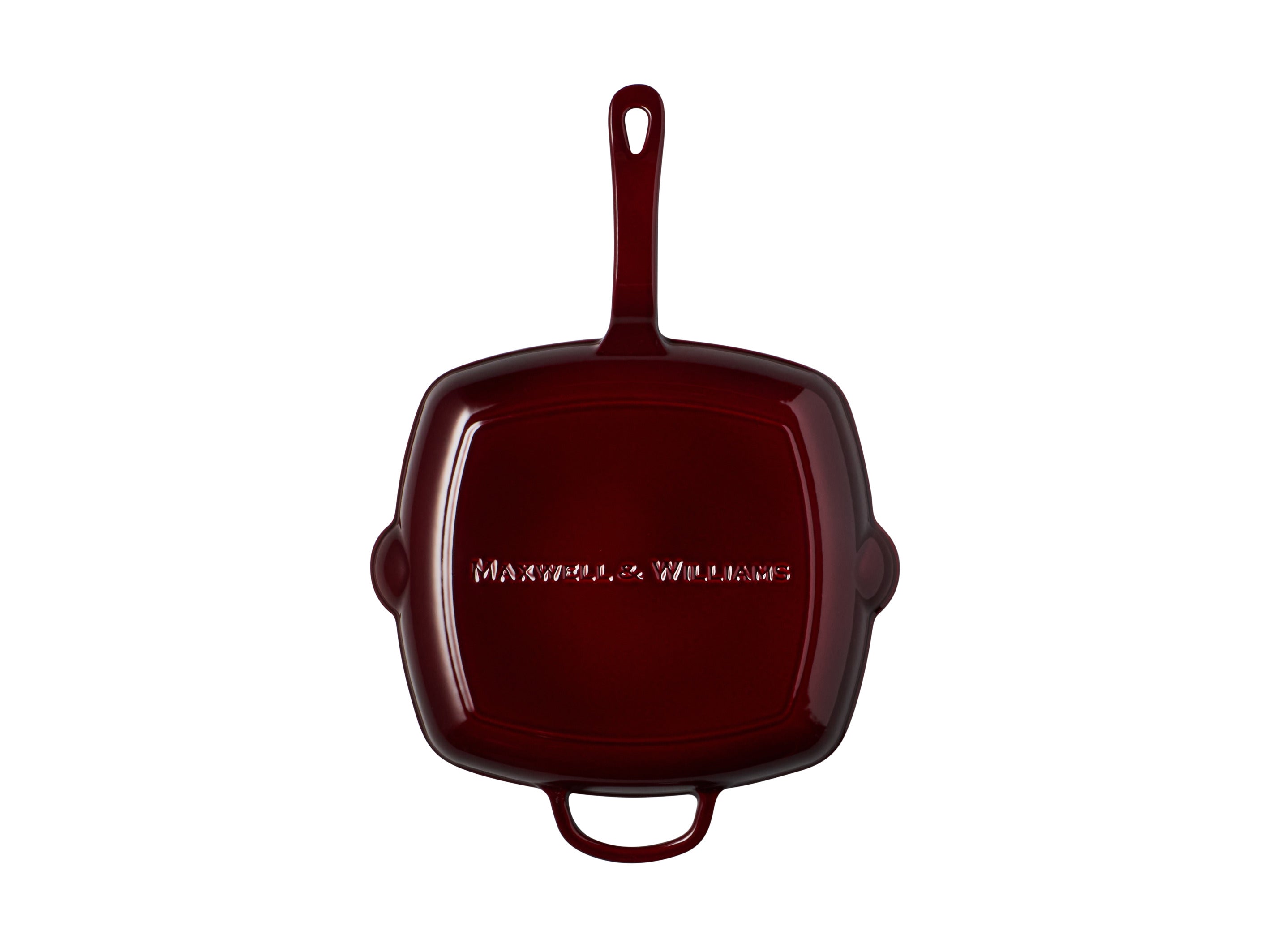 Maxwell & Williams Cast Iron Grill pan Merlot 26cm Gift Boxed