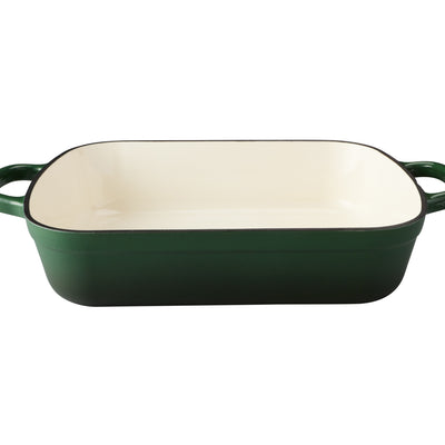 Maxwell & Williams Cast Iron Roaster English Racing Green 34x26cm / 5L Gift Boxed