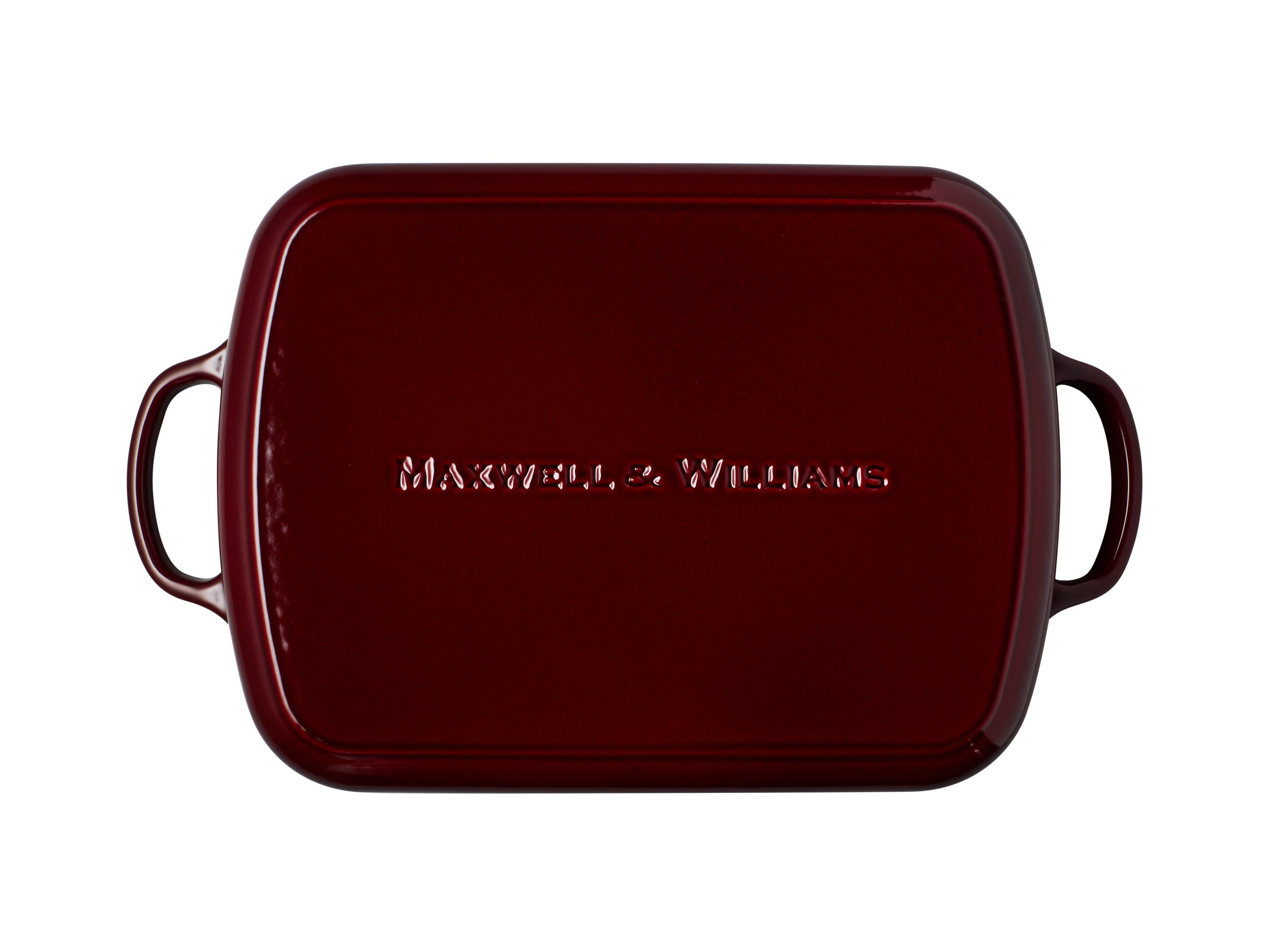 Maxwell & Williams Cast Iron Roaster Merlot 34x26cm / 5L Gift Boxed