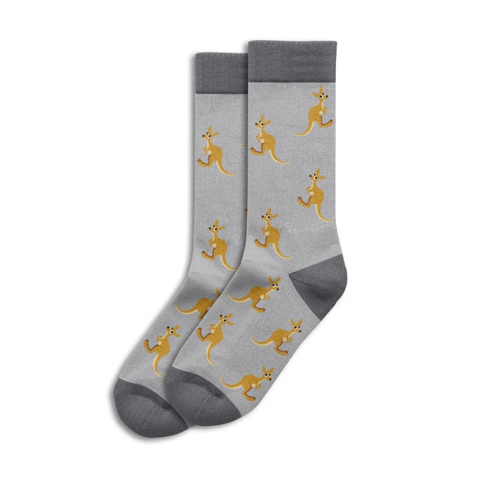 Kangaroo Sole Mates Socks - Grey
