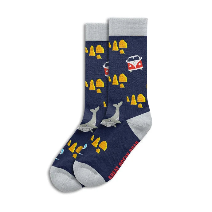 Great Ocean Road Sole Mates Socks - Navy