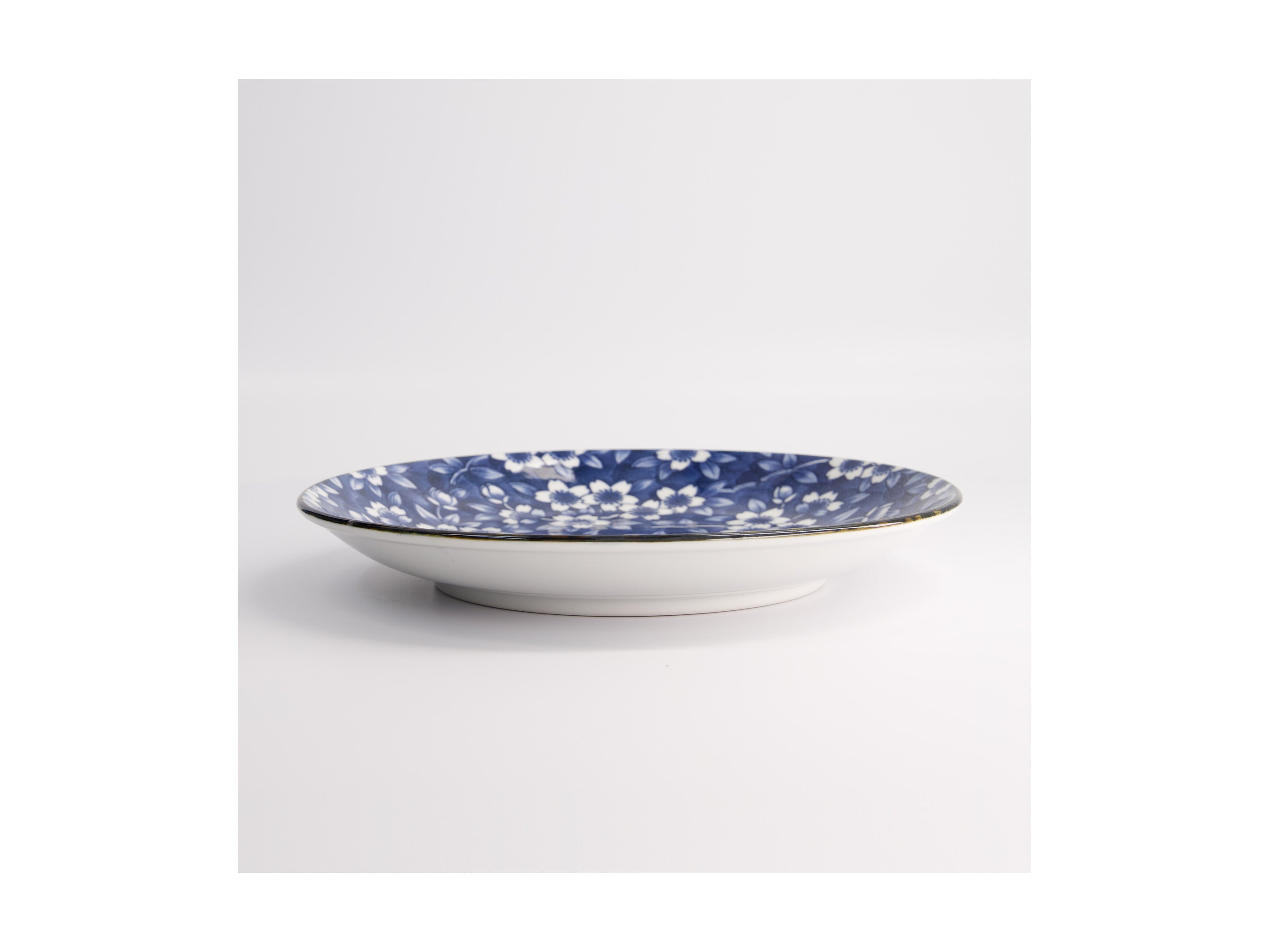 Tokyo Design Tokyo Blue Sakura Round Plate Blue - 25cm