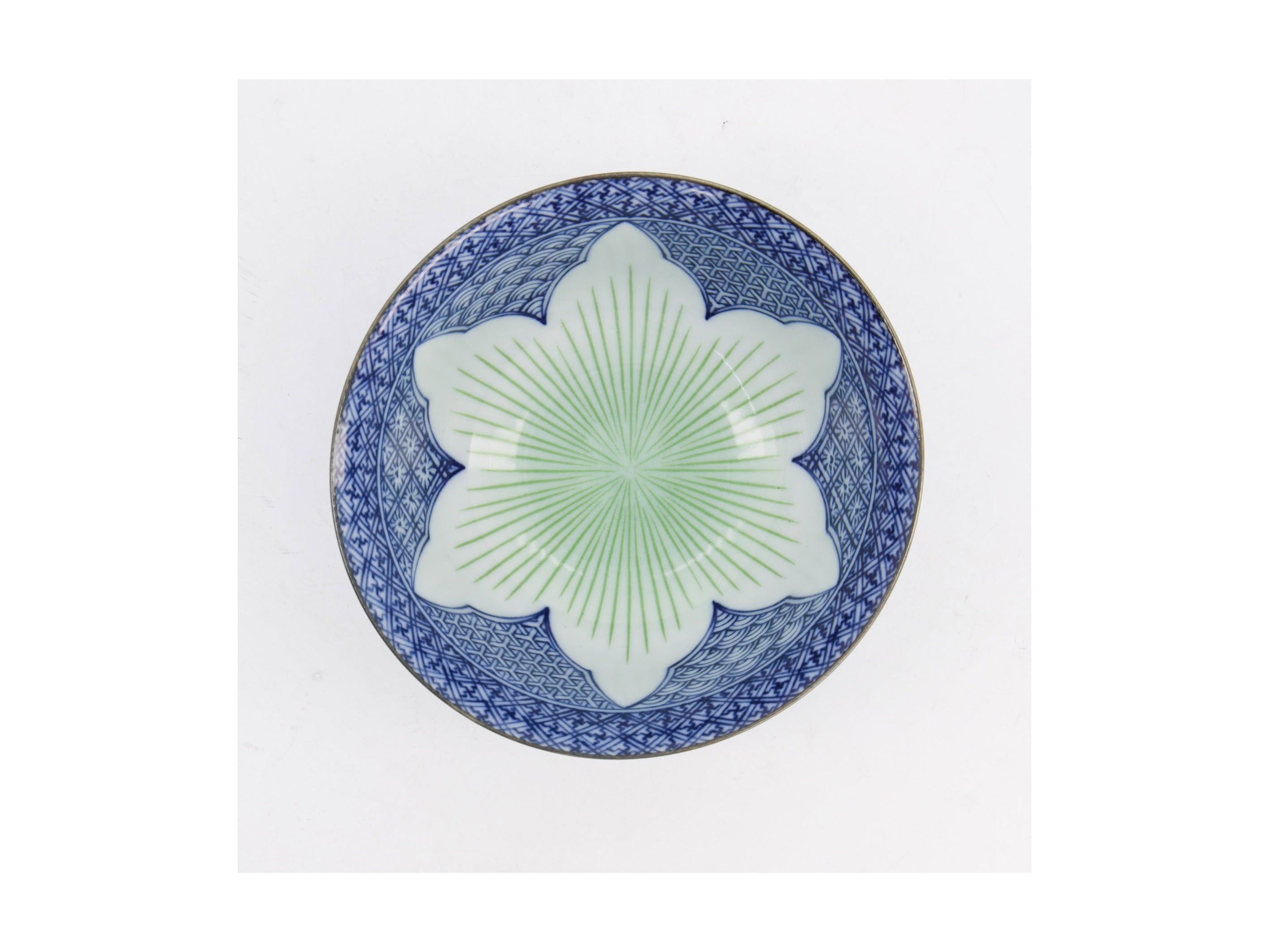 Tokyo Design Studio Lily Flower Tayo Bowl 14x6cm Blue