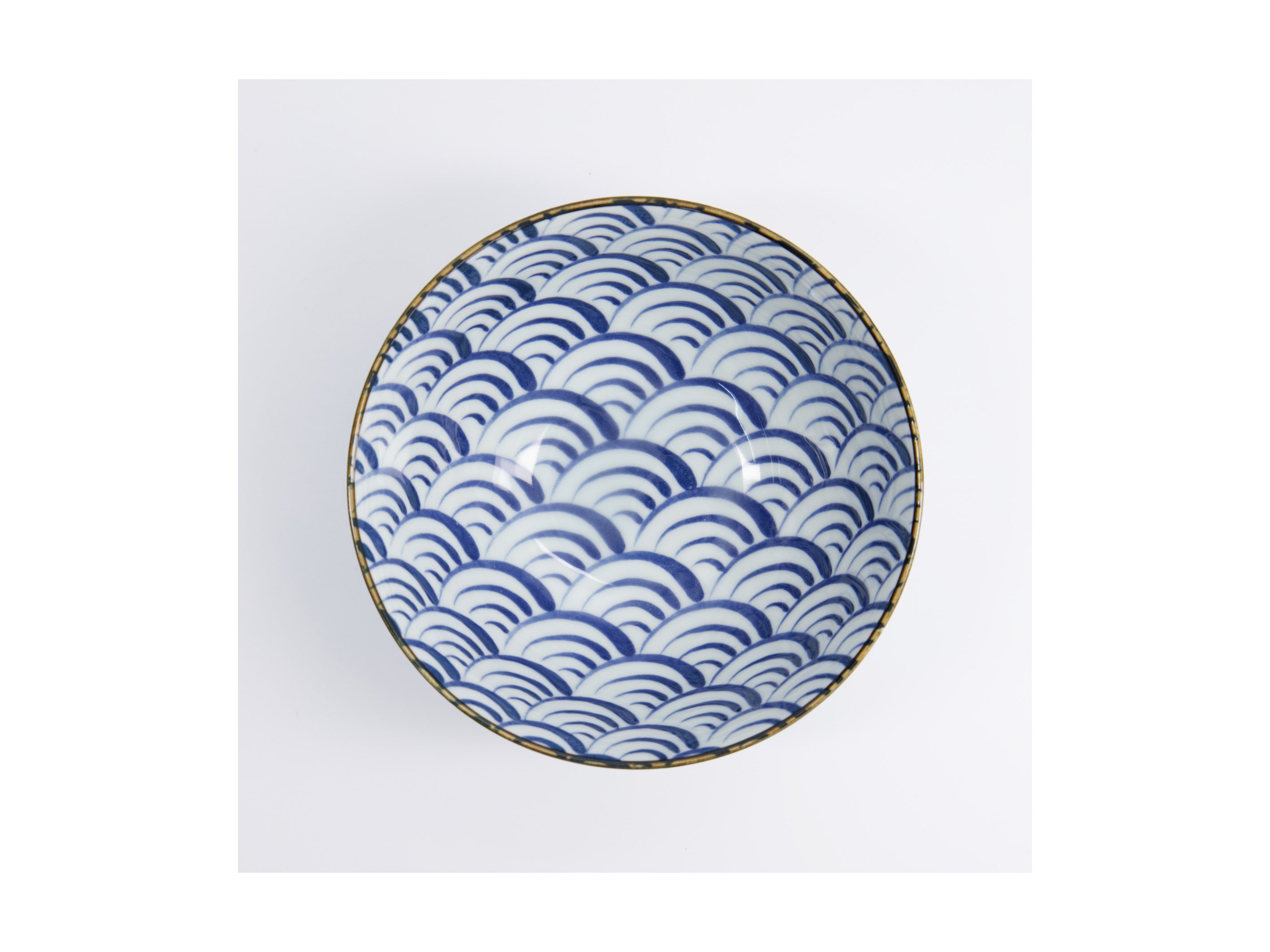 Tokyo Design Natsu Nami Ramen Bowl Blue - 18x9.5cm