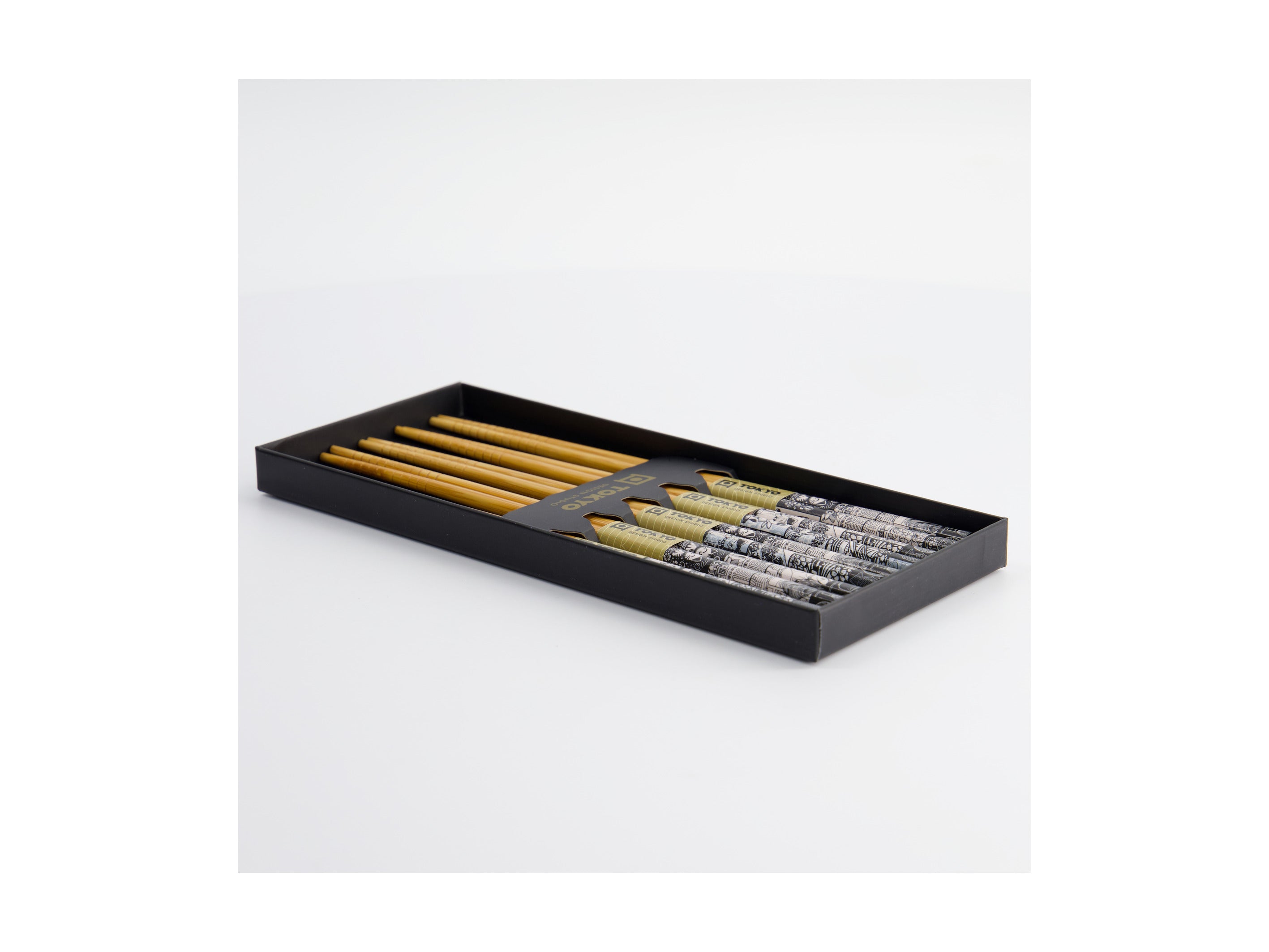 Tokyo Design Chopstick Gift set 5pc Tokyo Fan - Gift Boxed