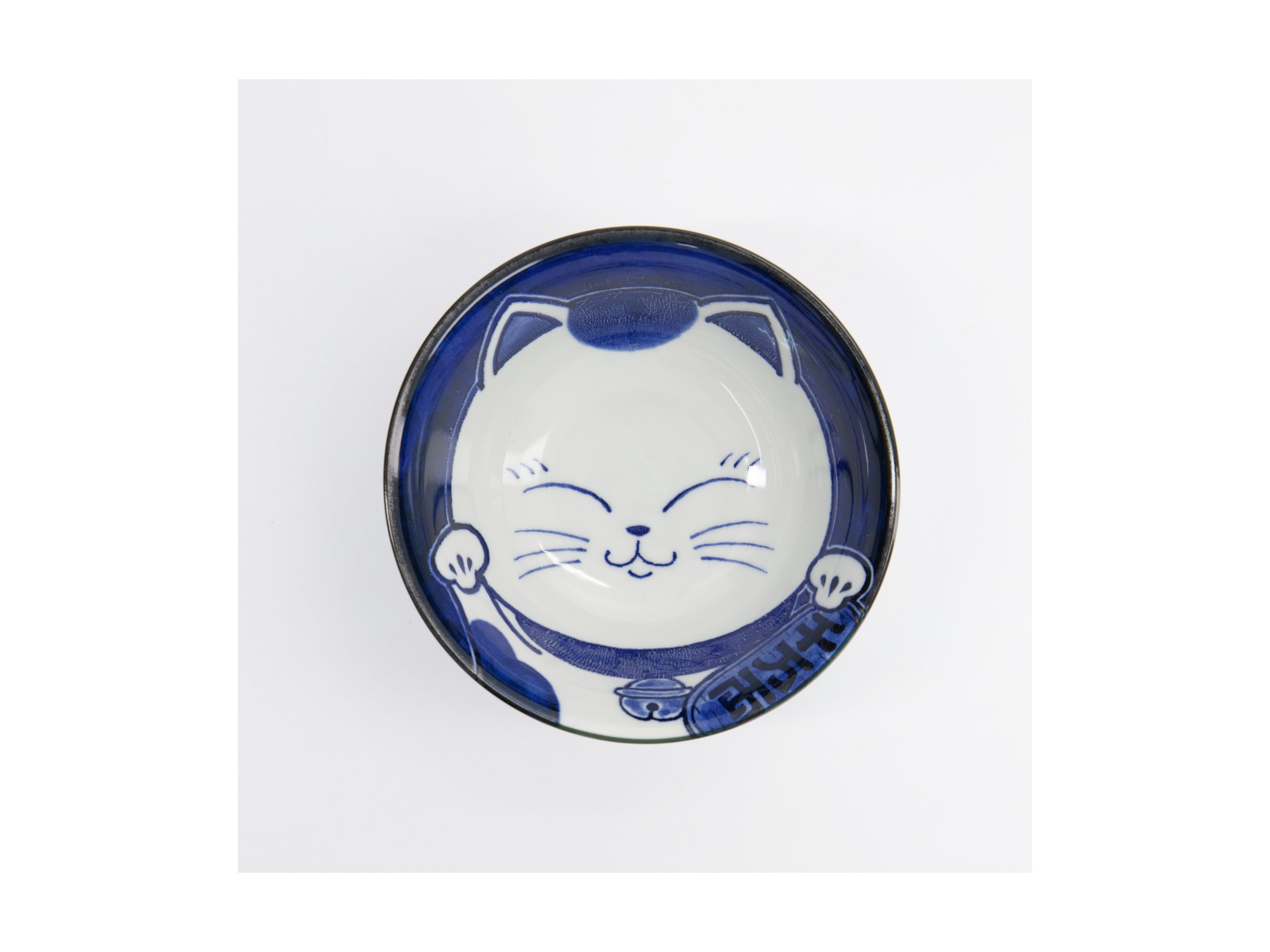 Tokyo Design Kawaii Cat Neko Tayo Bowl 15x6.5cm - White Cat
