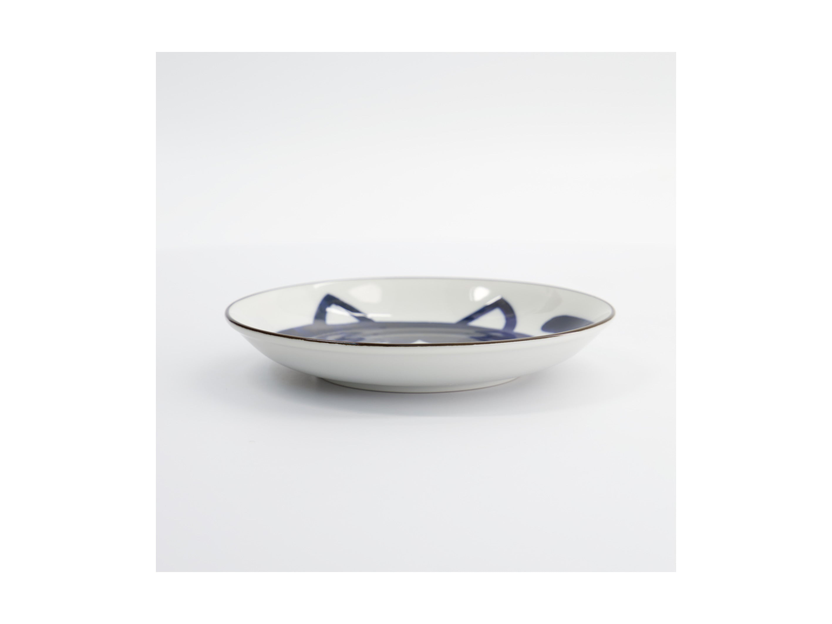 Tokyo Design Kawaii Cat Neko Plate 16.5cm - Blue Cat