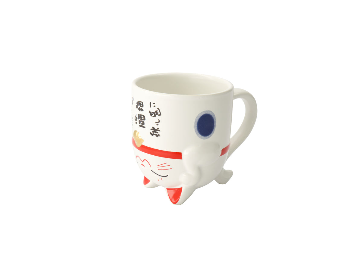 Tokyo Design Mug Mountain Mug 380ML Lucky Cat Blue Gift Boxed