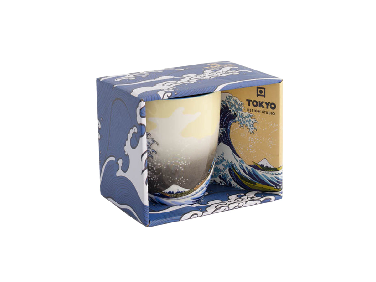 Tokyo Design Mug Mountain Mug 380ML Hokusai Blue Gift Boxed