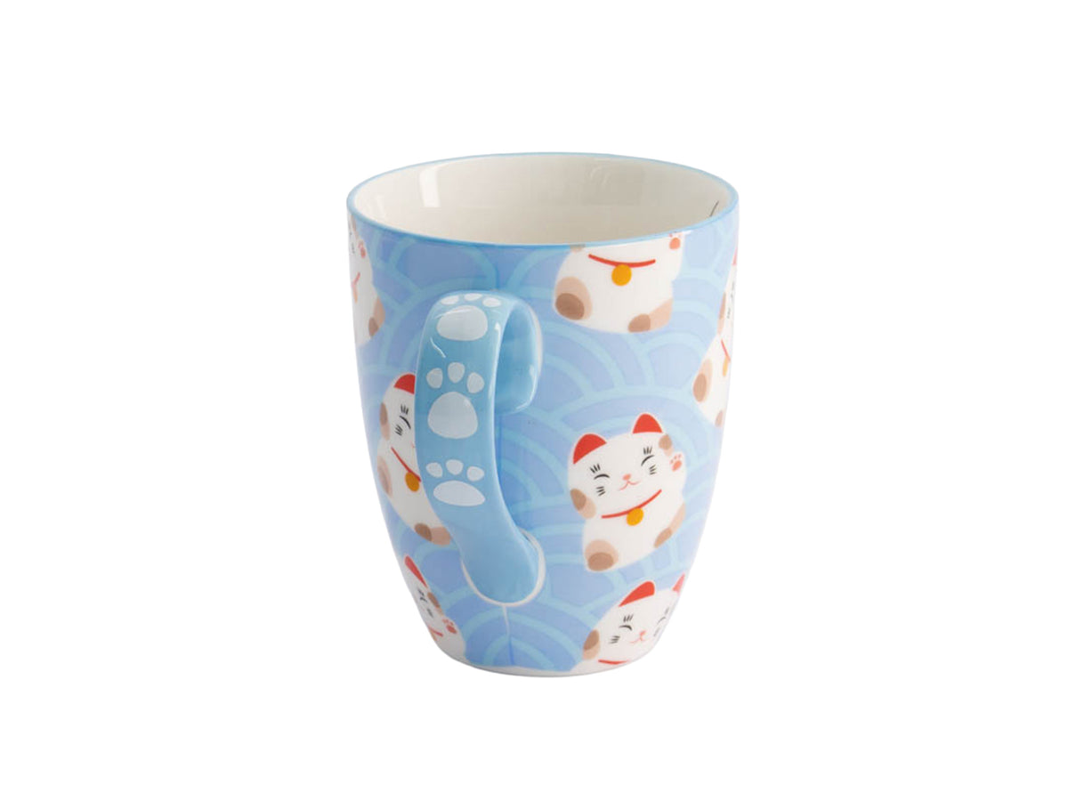Tokyo Design Mug Mountain Mug 380ML White & Blue Cat Gift Boxed