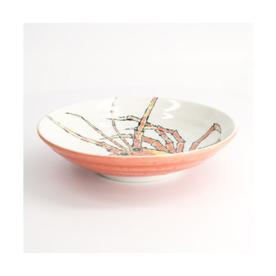 Tokyo Design Studio Seafood Deep Plate 21.5x5cm Lobster Red