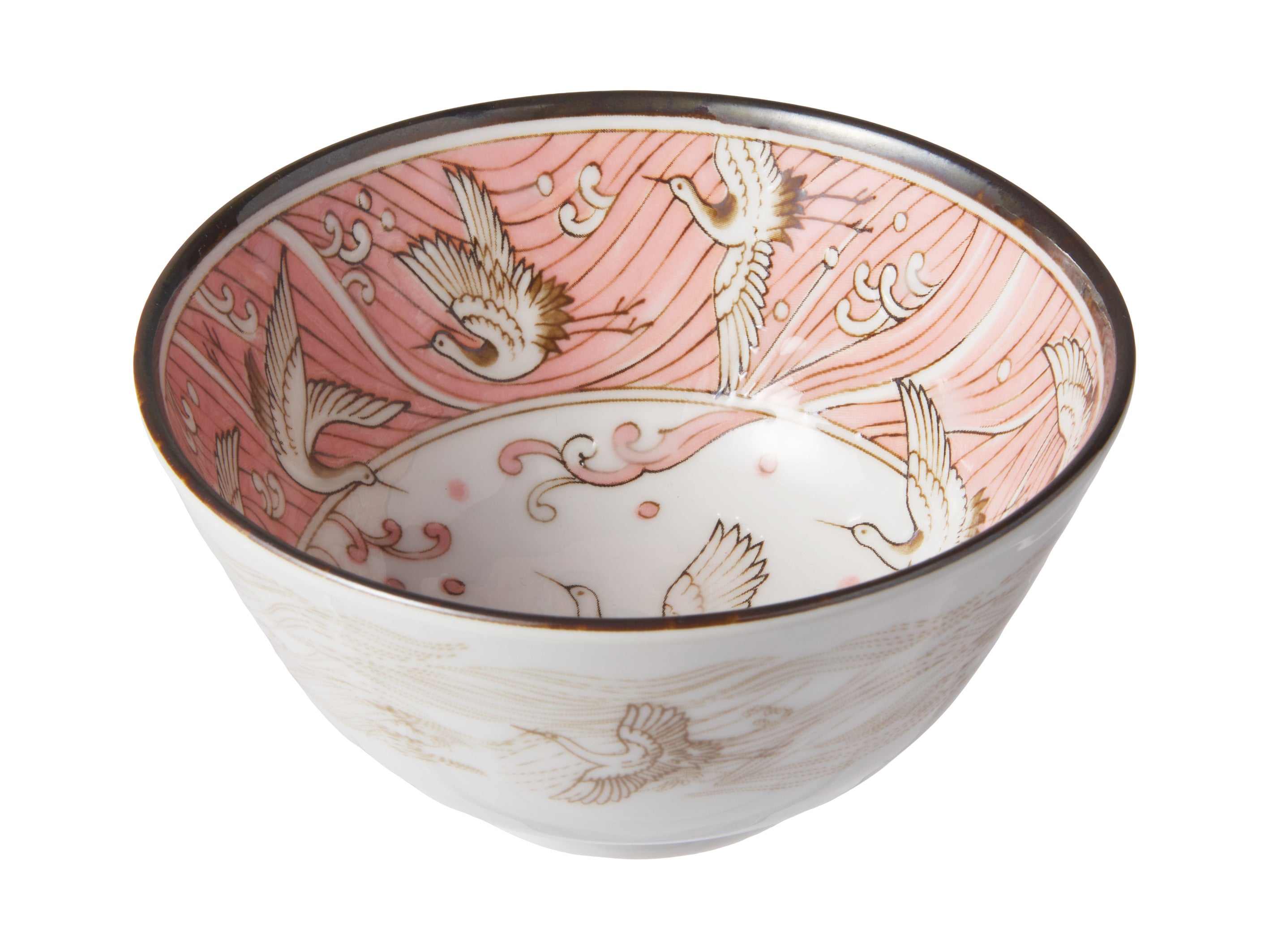 Tokyo Design Crane Bowl 12x6.4cm - Pink
