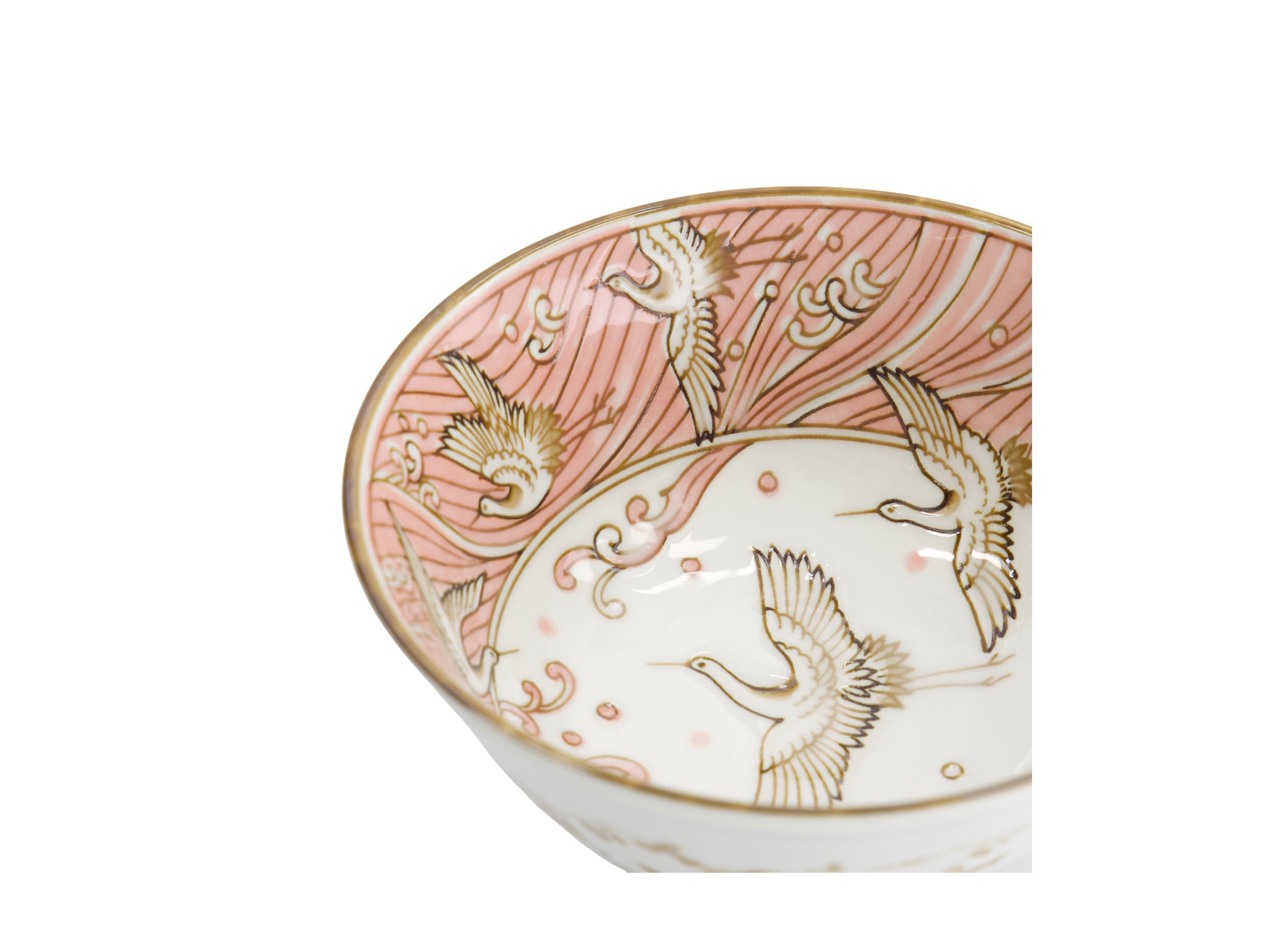 Tokyo Design Crane Tayo Bowl 15.2x6.7cm - Pink