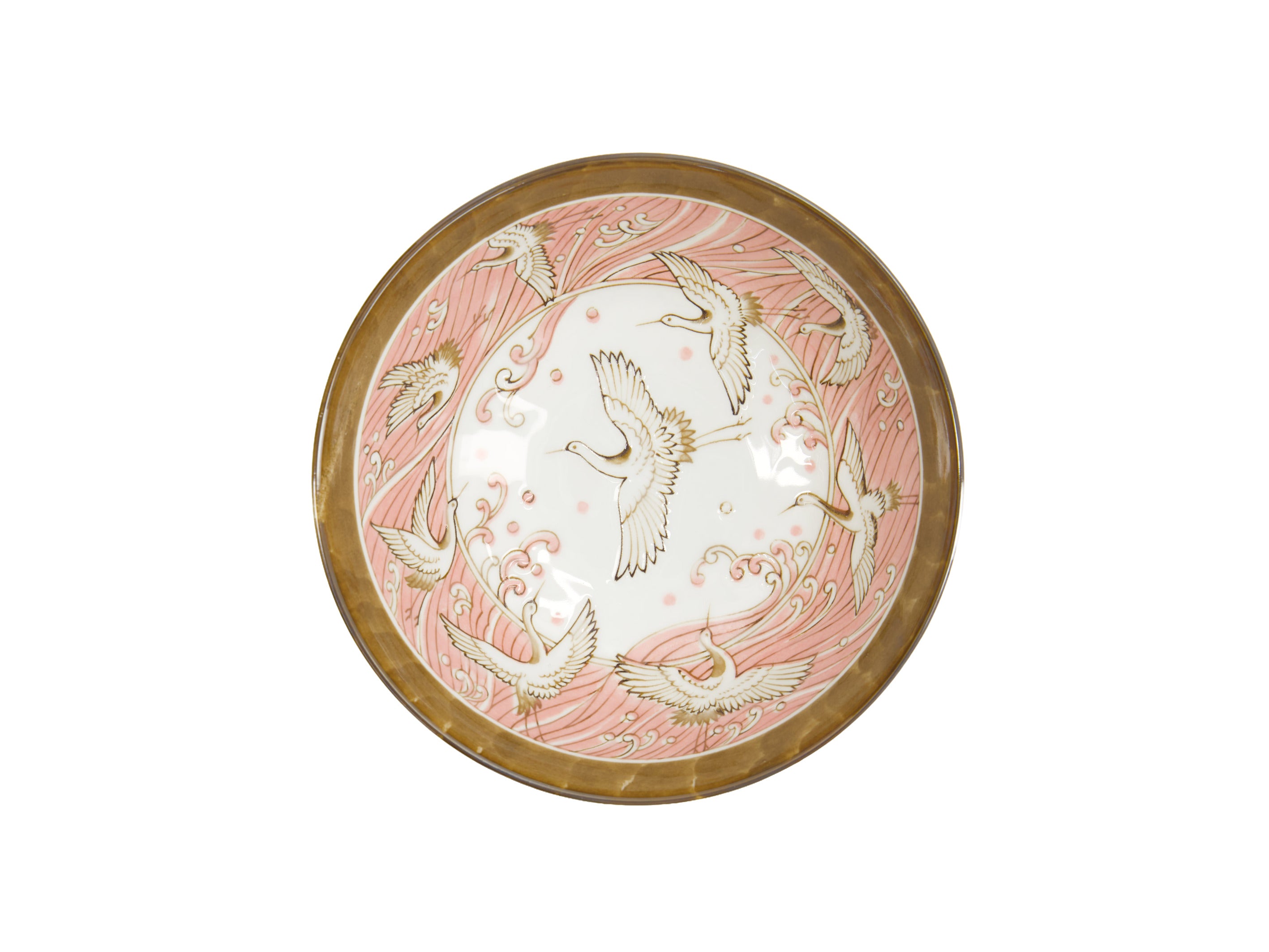 Tokyo Design Crane Ramen Bowl 21x7.8cm - Pink