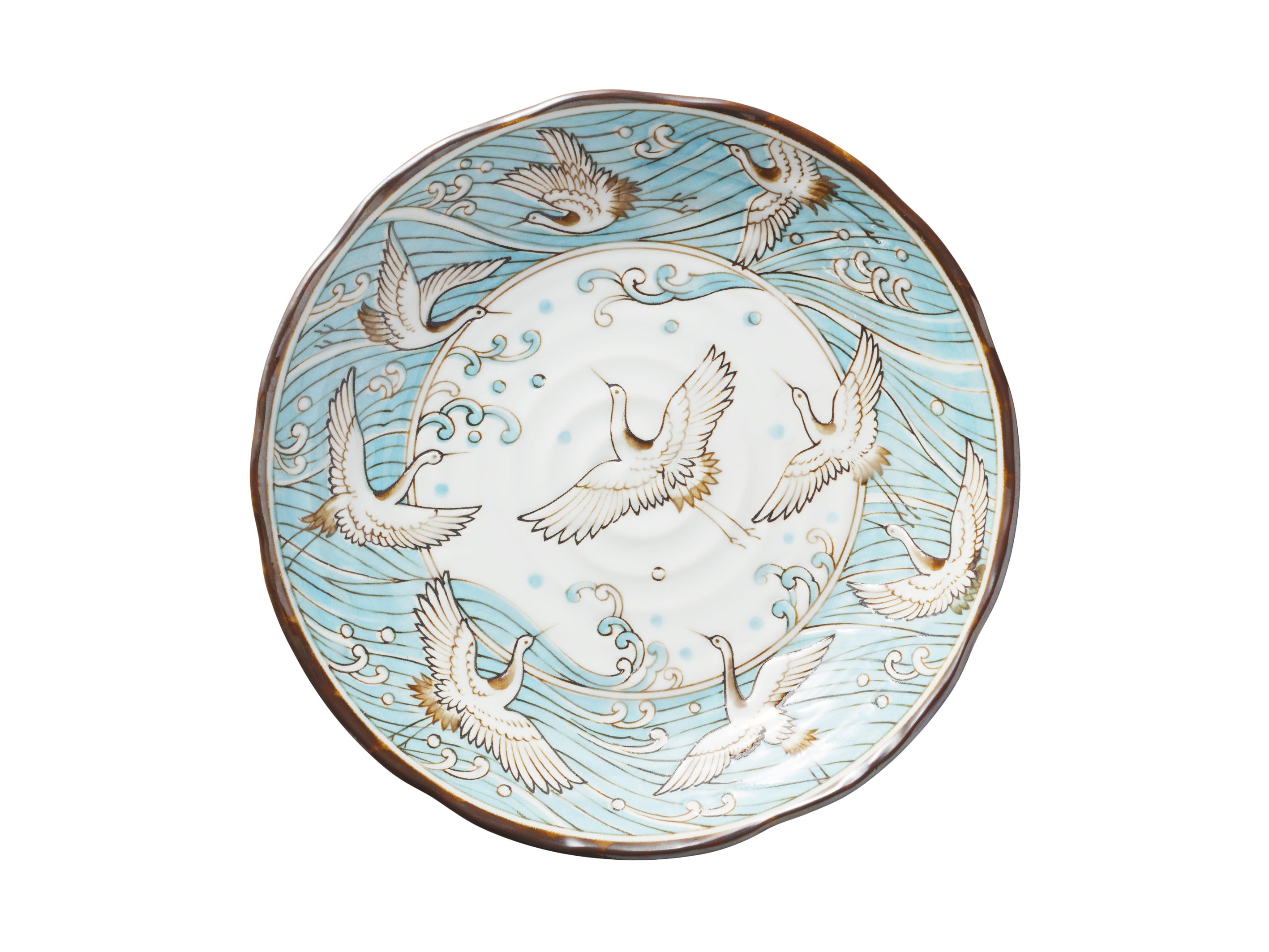 Tokyo Design Crane Plate 22cm - Light Blue