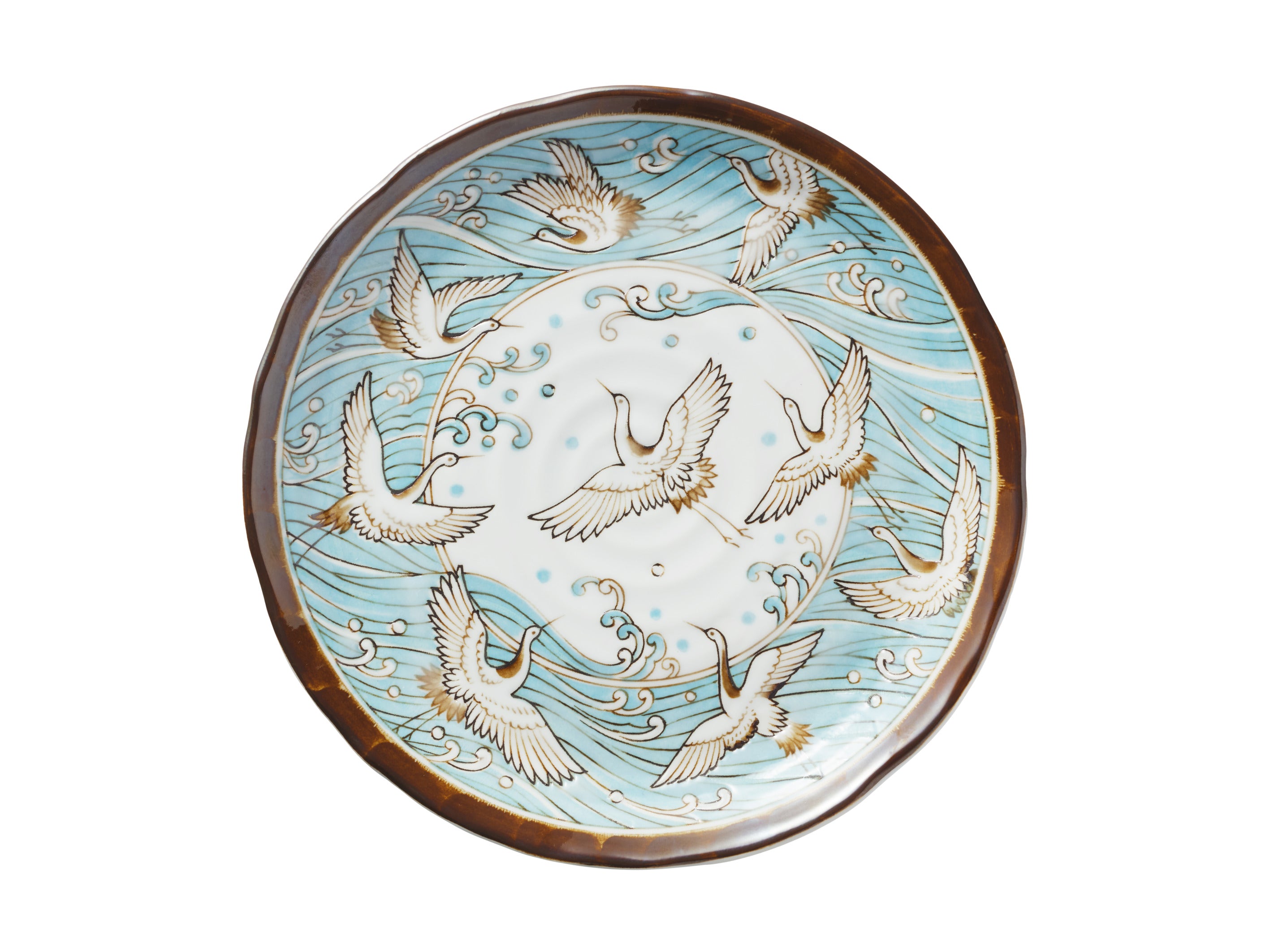 Tokyo Design Crane Plate 25cm - Light Blue