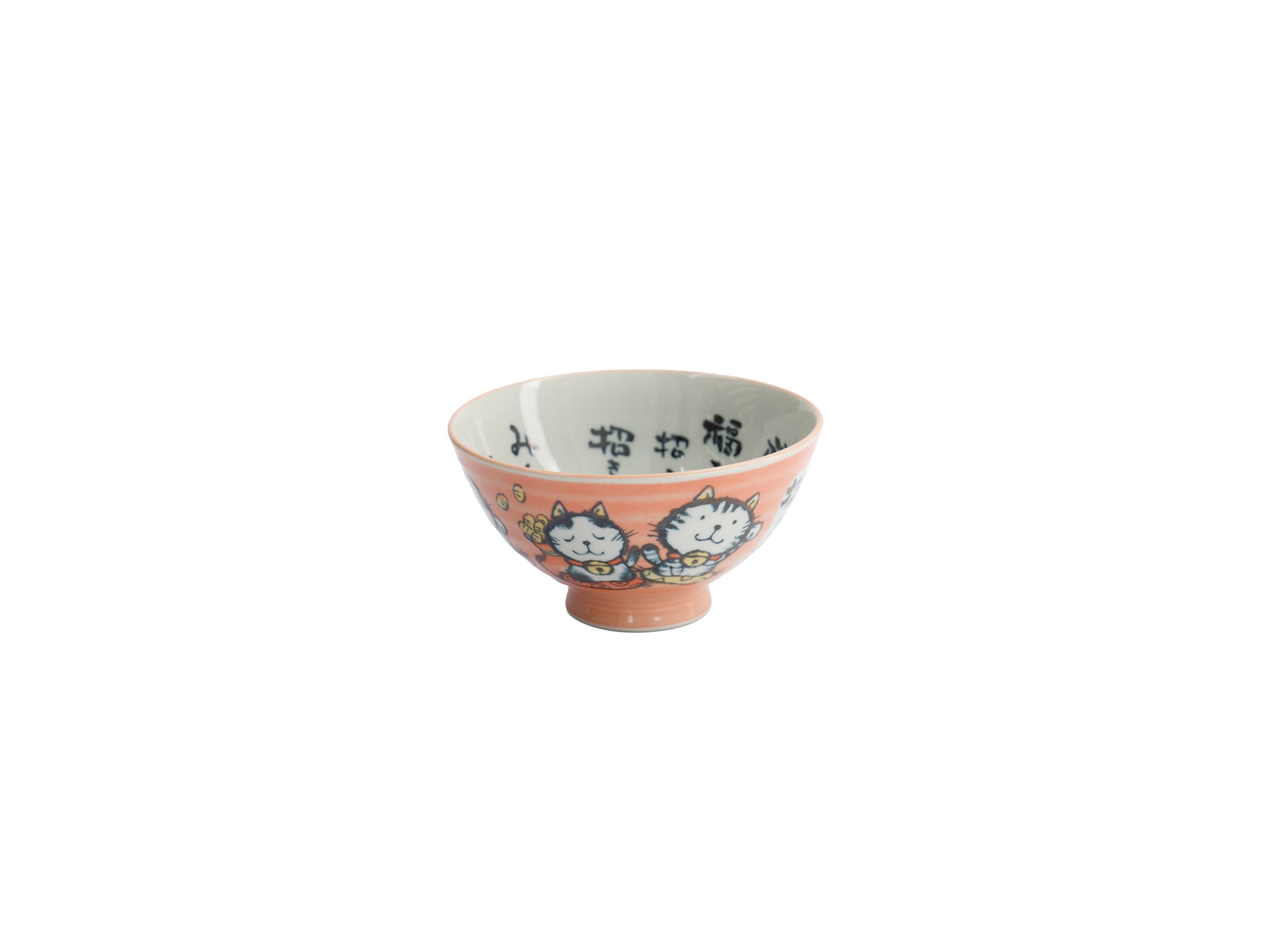Tokyo Design Kawaii Rice Bowl 11.5x6cm Cat Neko - Blessed Pink