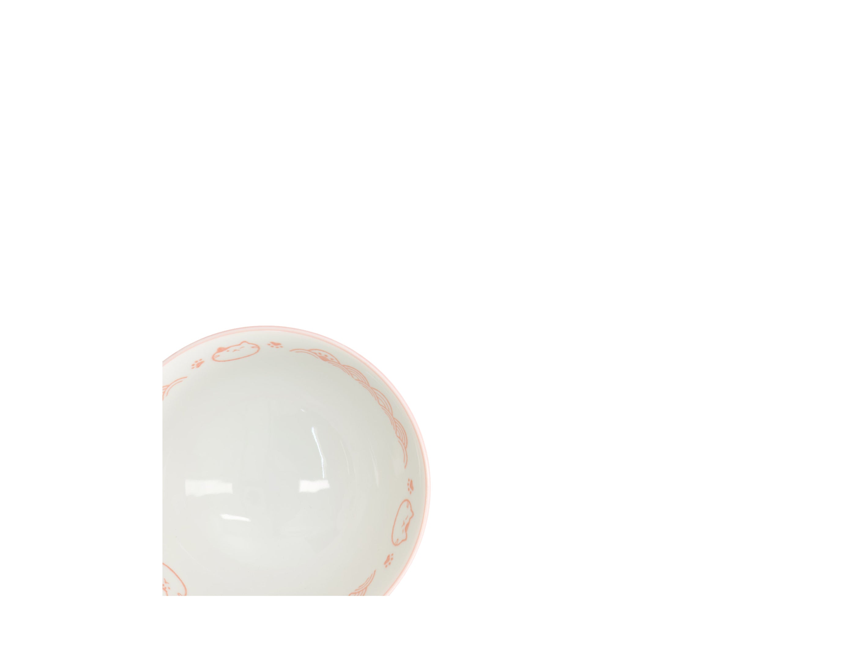 Tokyo Design Kawaii Rice Bowl 11.5x6cm Cat Neko - Nami Pink