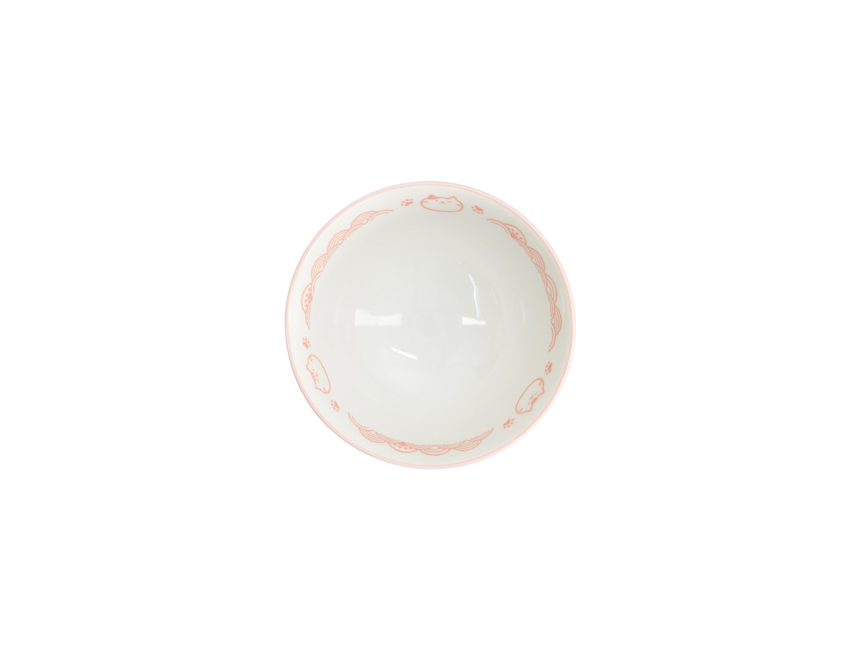 Tokyo Design Kawaii Rice Bowl 11.5x6cm Cat Neko - Nami Pink