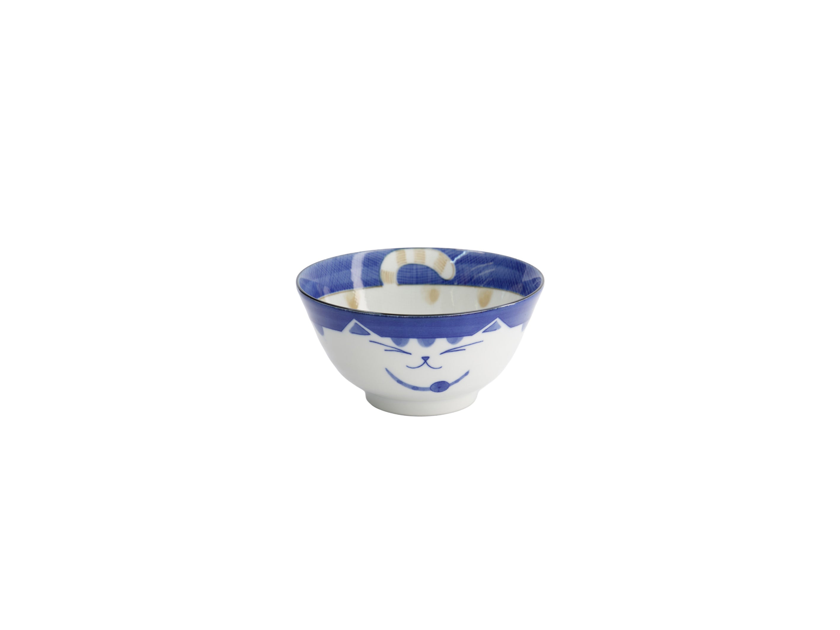 Tokyo Design Kawaii Neko Cat Tayo Bowl 13x6.5cm - Blue