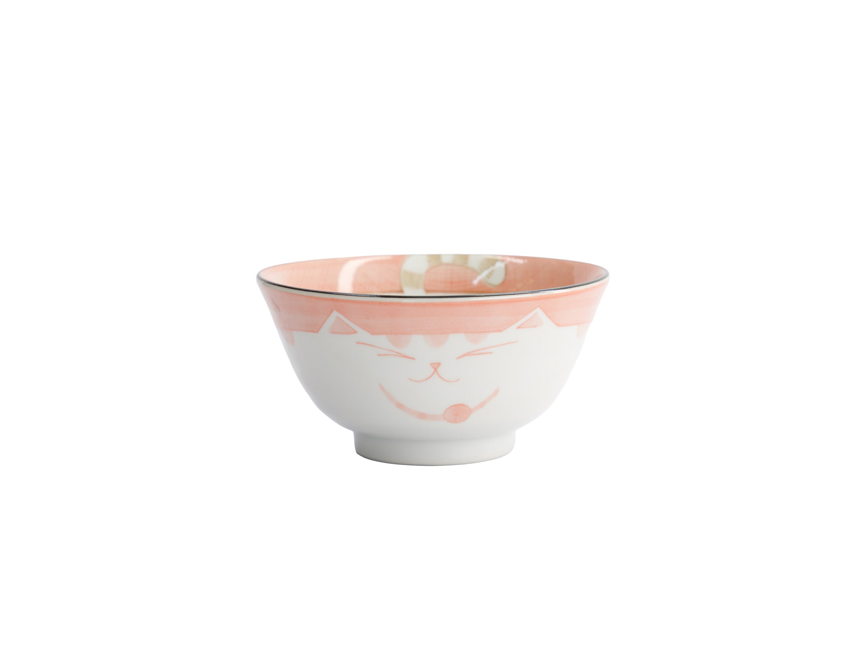 Tokyo Design Kawaii Neko Cat Tayo Bowl 13x6.5cm - Pink