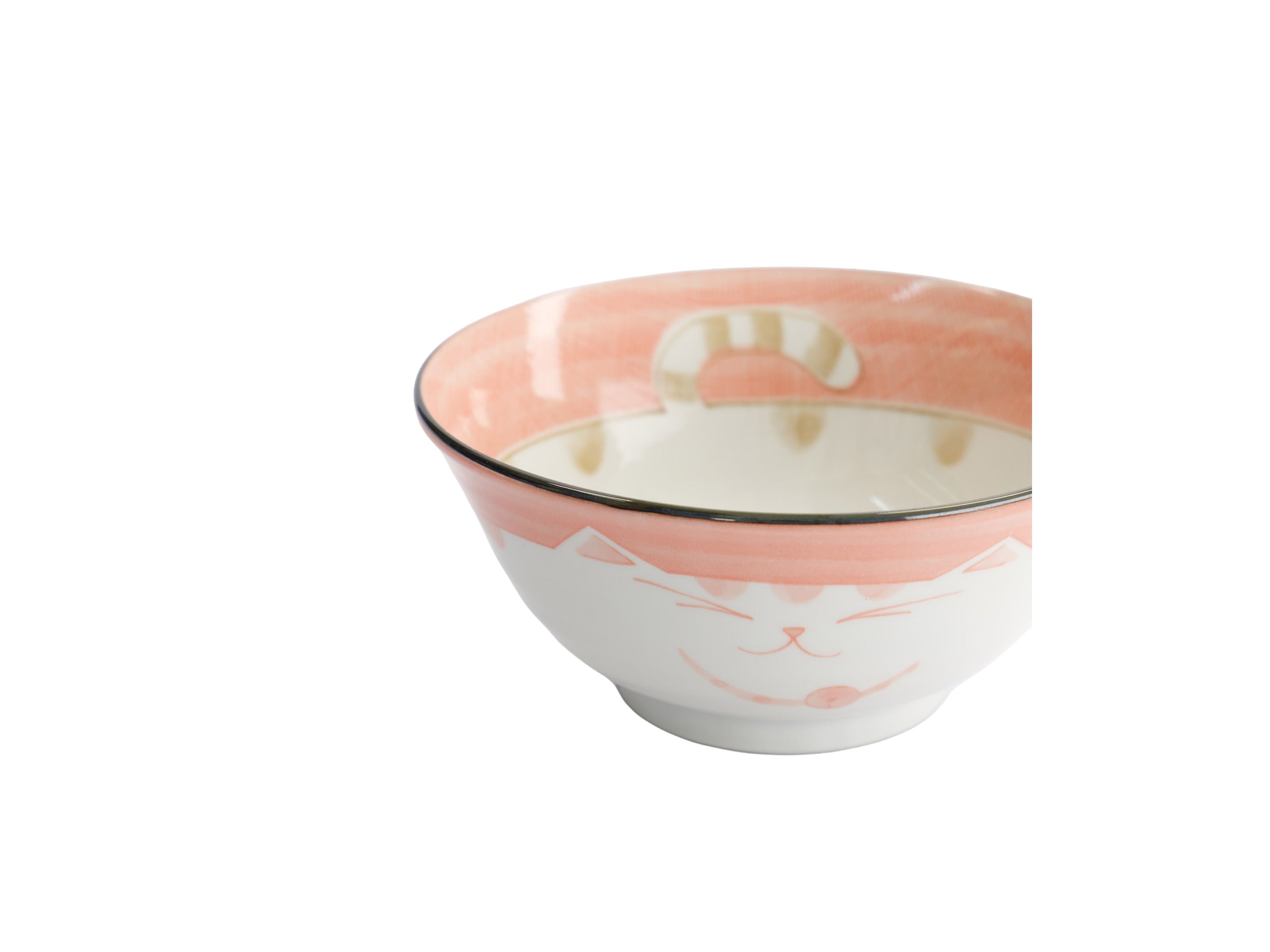 Tokyo Design Kawaii Neko Cat Tayo Bowl 15x7cm - Pink