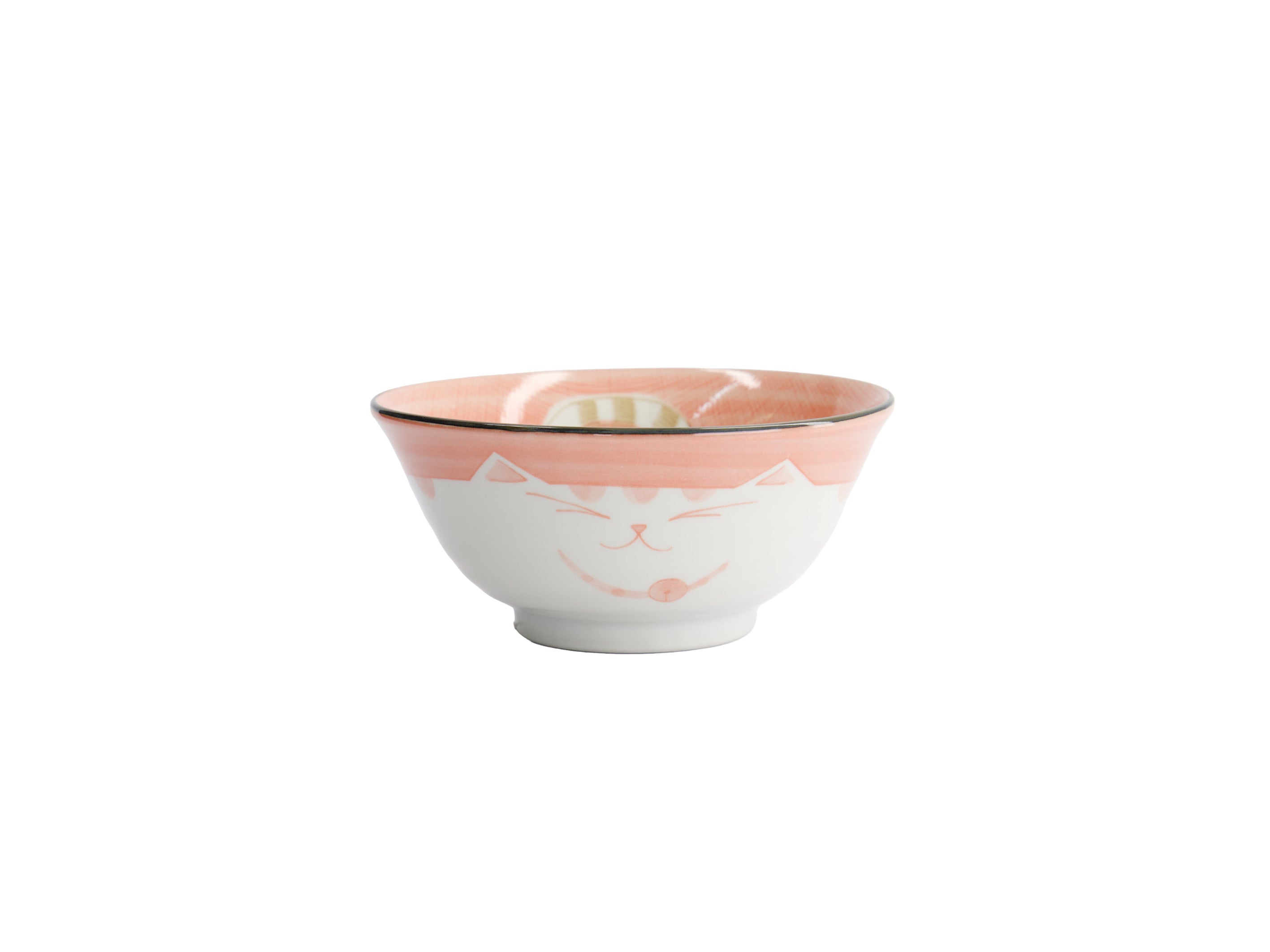 Tokyo Design Kawaii Neko Cat Tayo Bowl 15x7cm - Pink