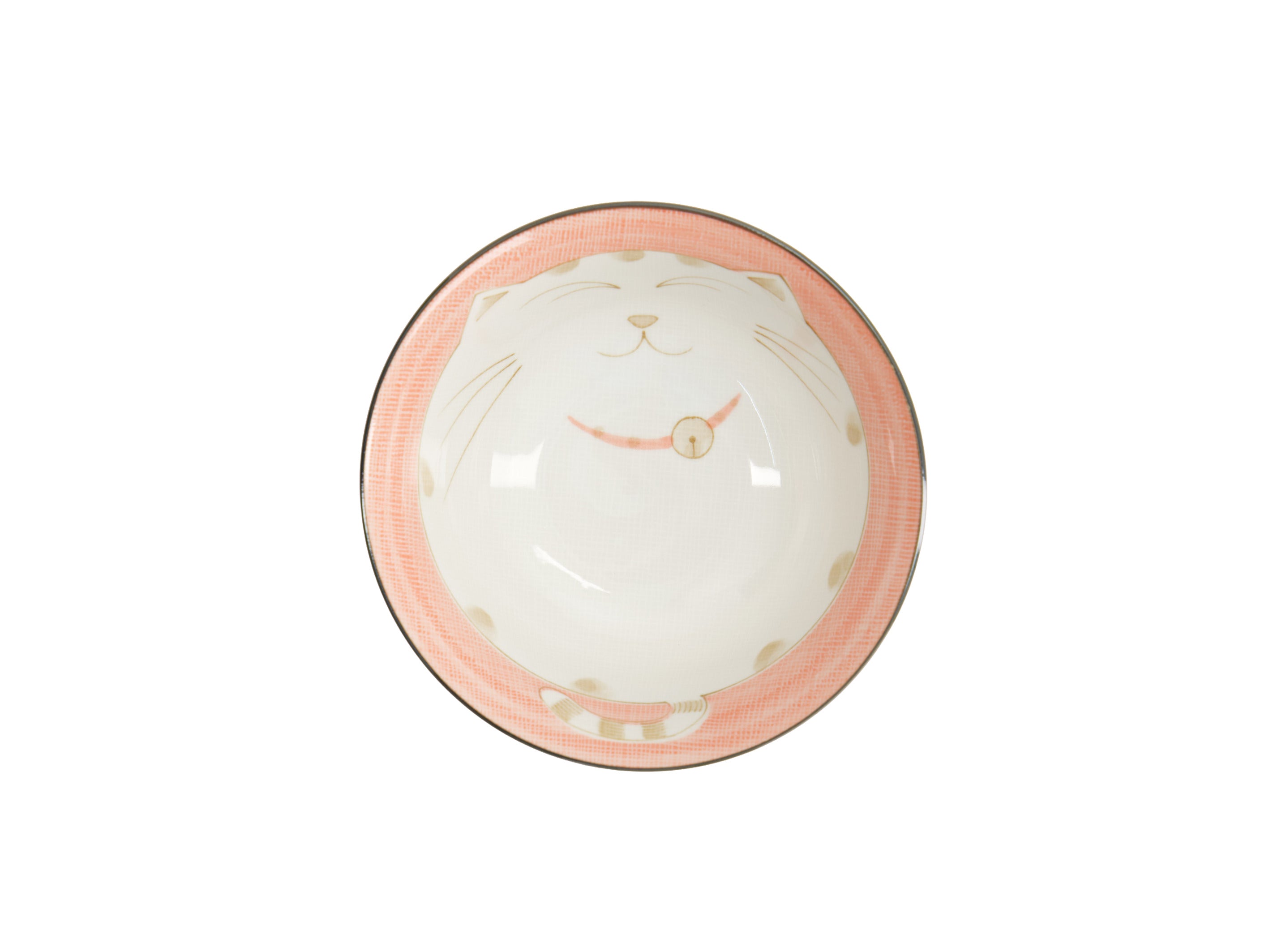 Tokyo Design Kawaii Neko Cat Tayo Bowl 15x7cm - Pink