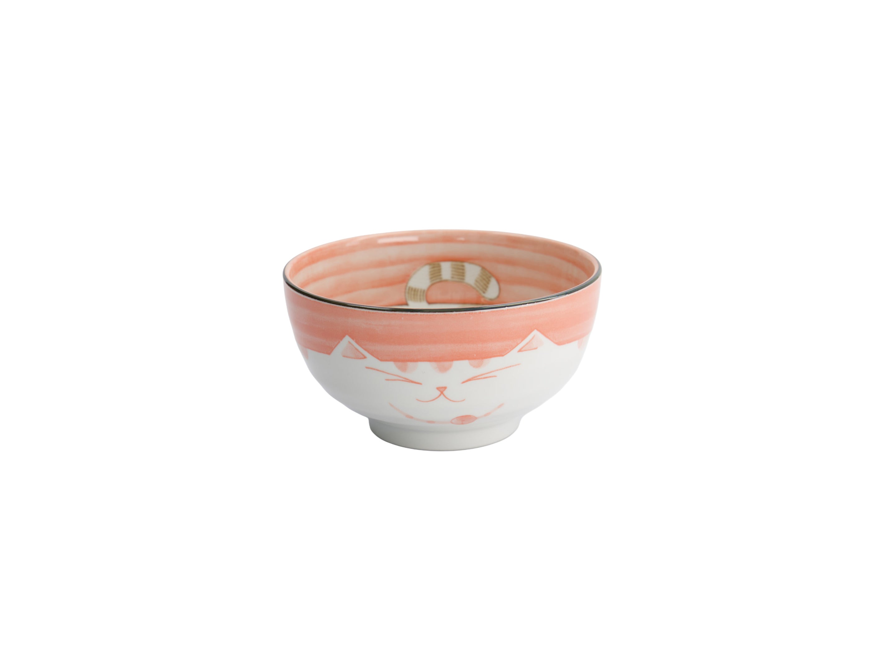 Tokyo Design Kawaii Neko Cat Bowl 16x8.5cm - Pink