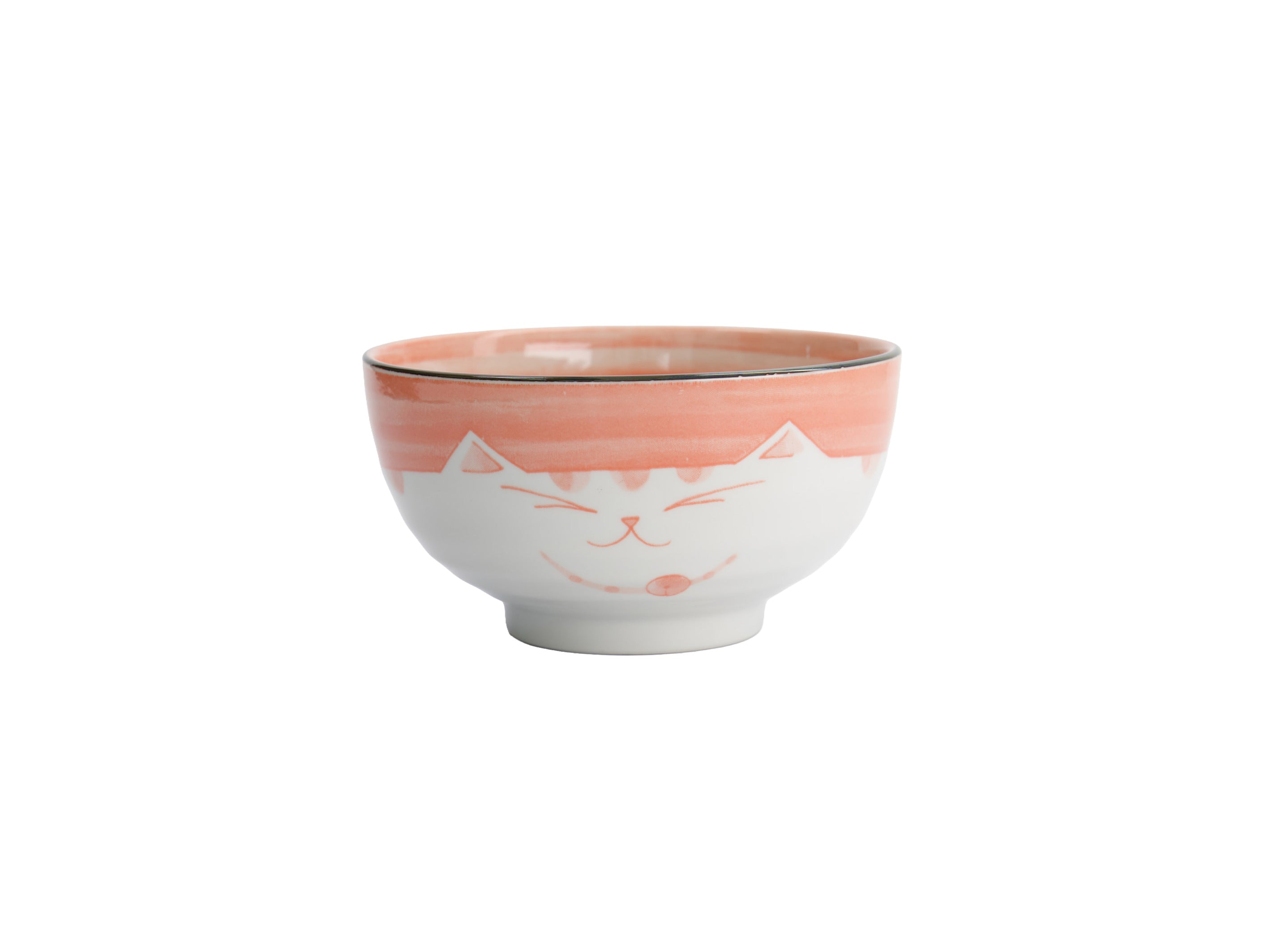 Tokyo Design Kawaii Neko Cat Bowl 16x8.5cm - Pink