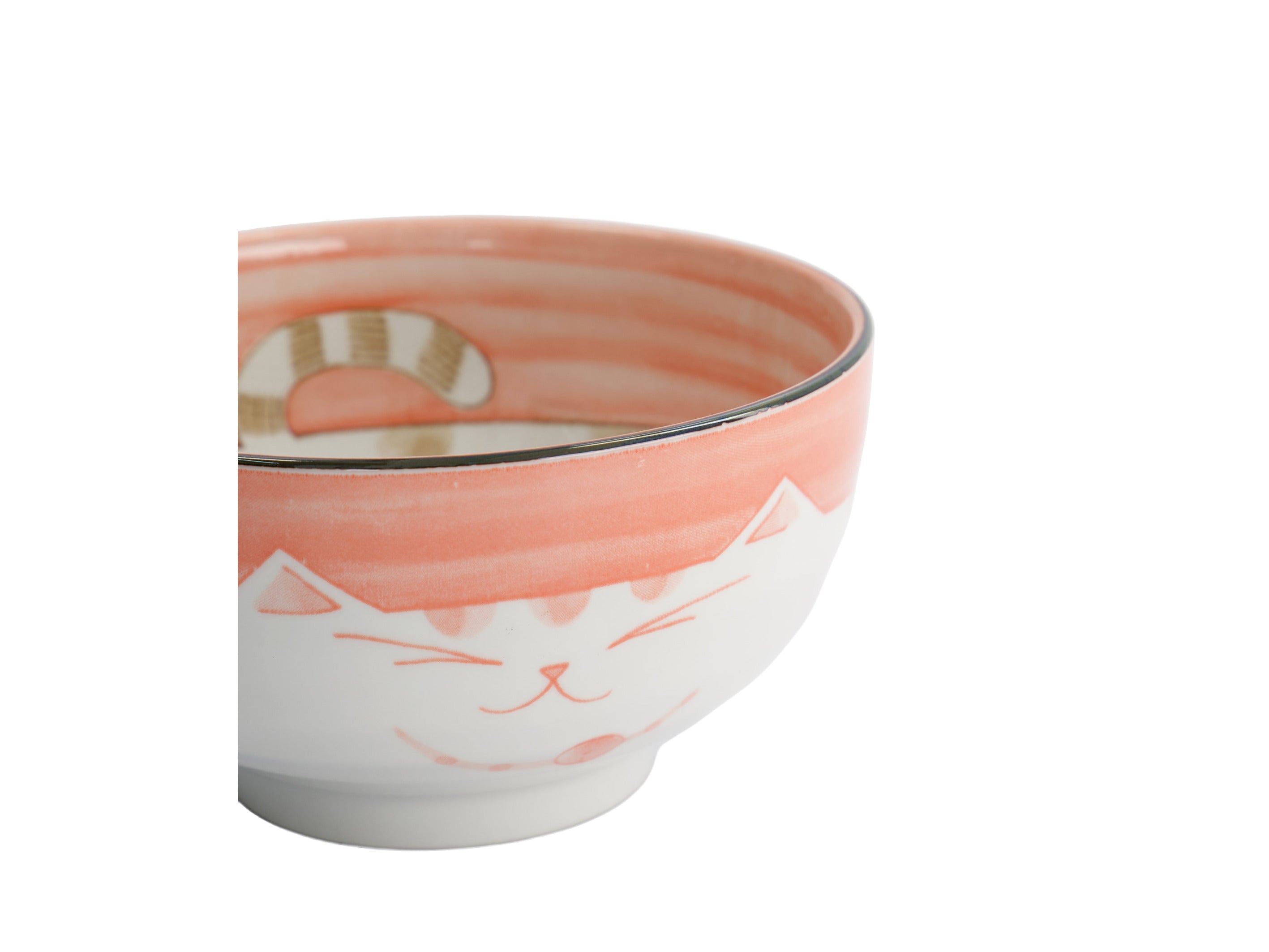 Tokyo Design Kawaii Neko Cat Bowl 16x8.5cm - Pink