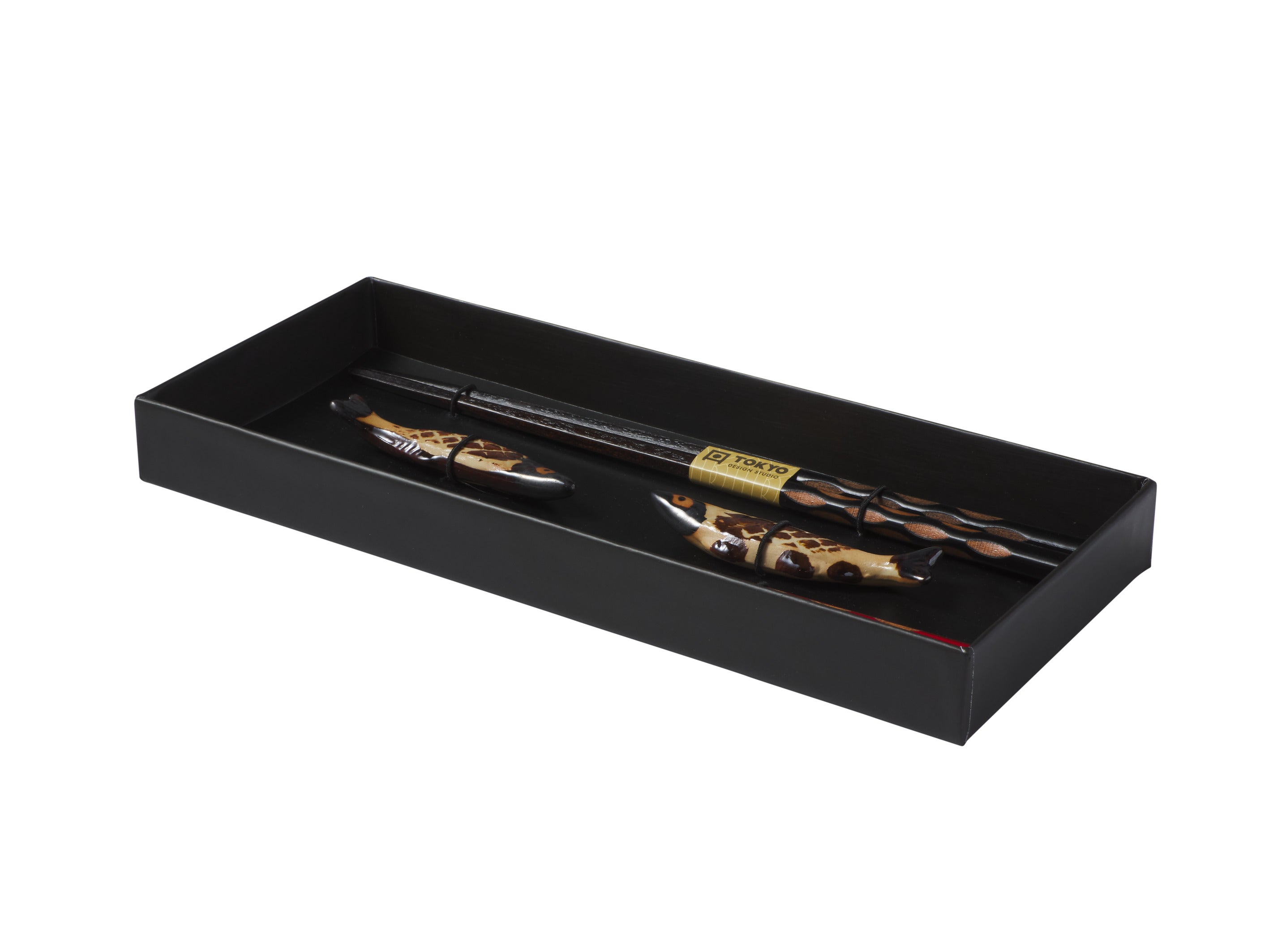 Tokyo Design Chopstick Sardine Chopsticks with Rest 4pc Gift Boxed