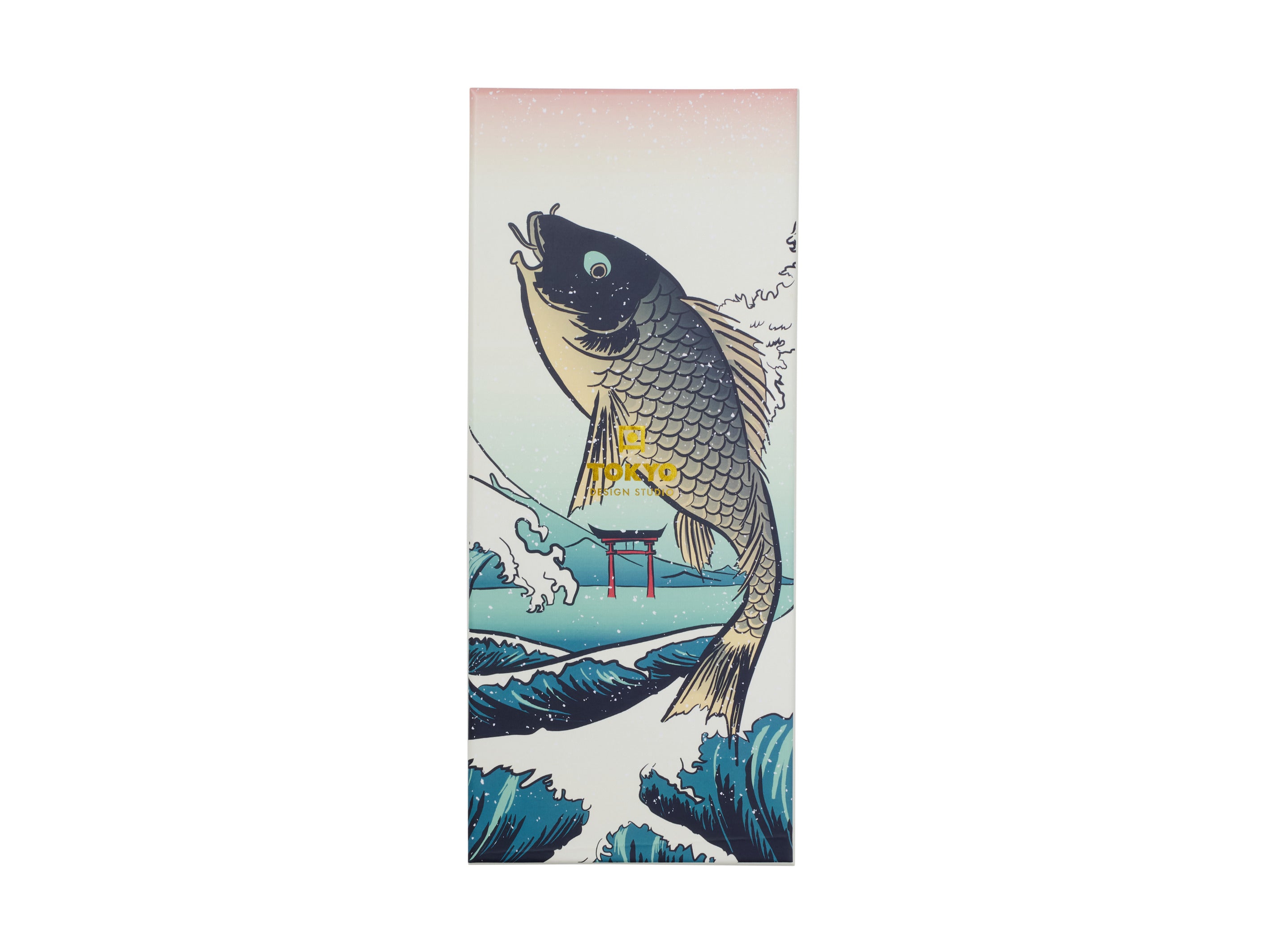 Tokyo Design Chopstick Blue Fish Chopsticks with Rest 4pc Gift Boxed Assorted