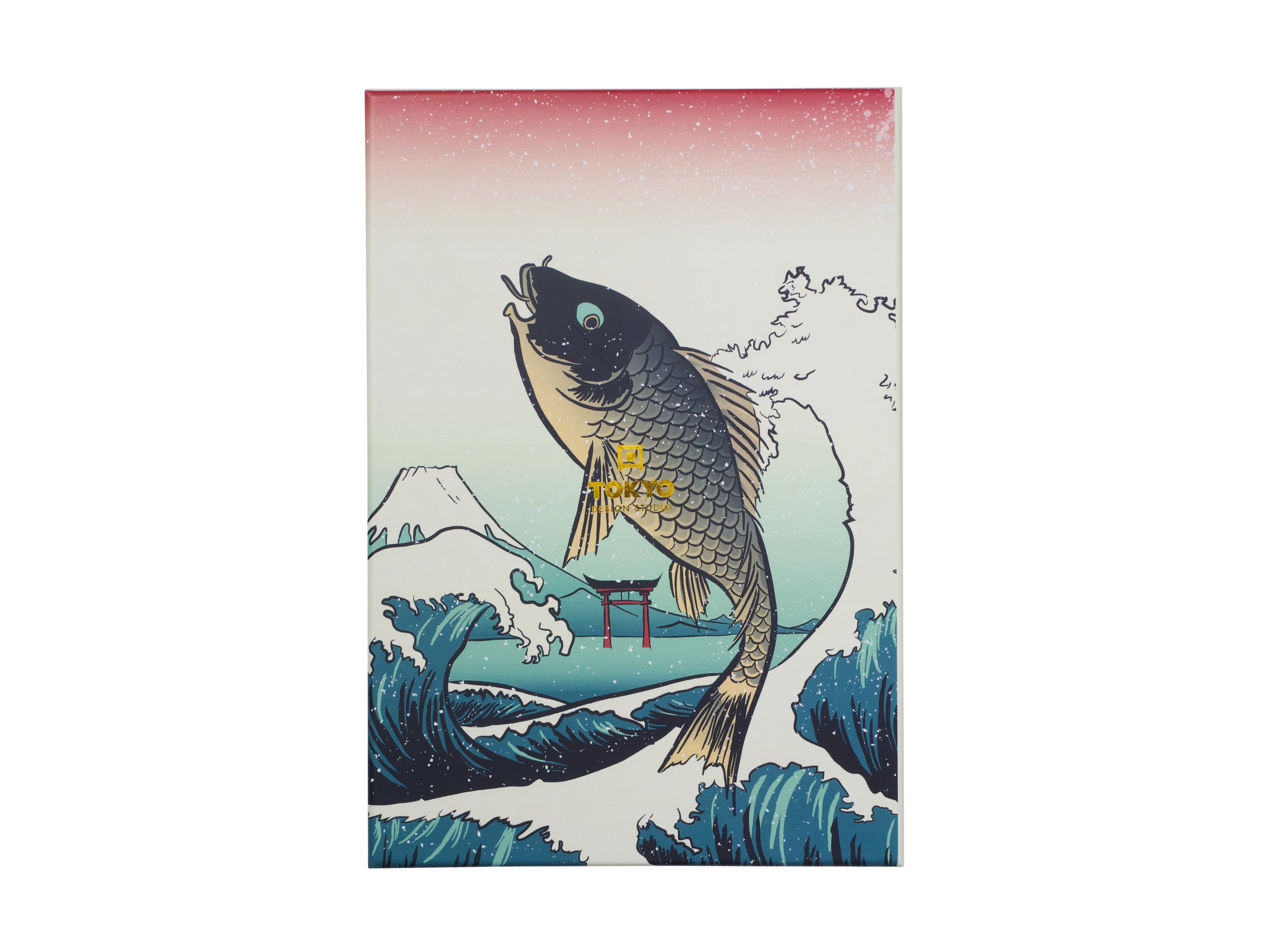 Tokyo Design Chopstick Blue Fish Chopsticks with Rest 10pc Gift Boxed Assorted