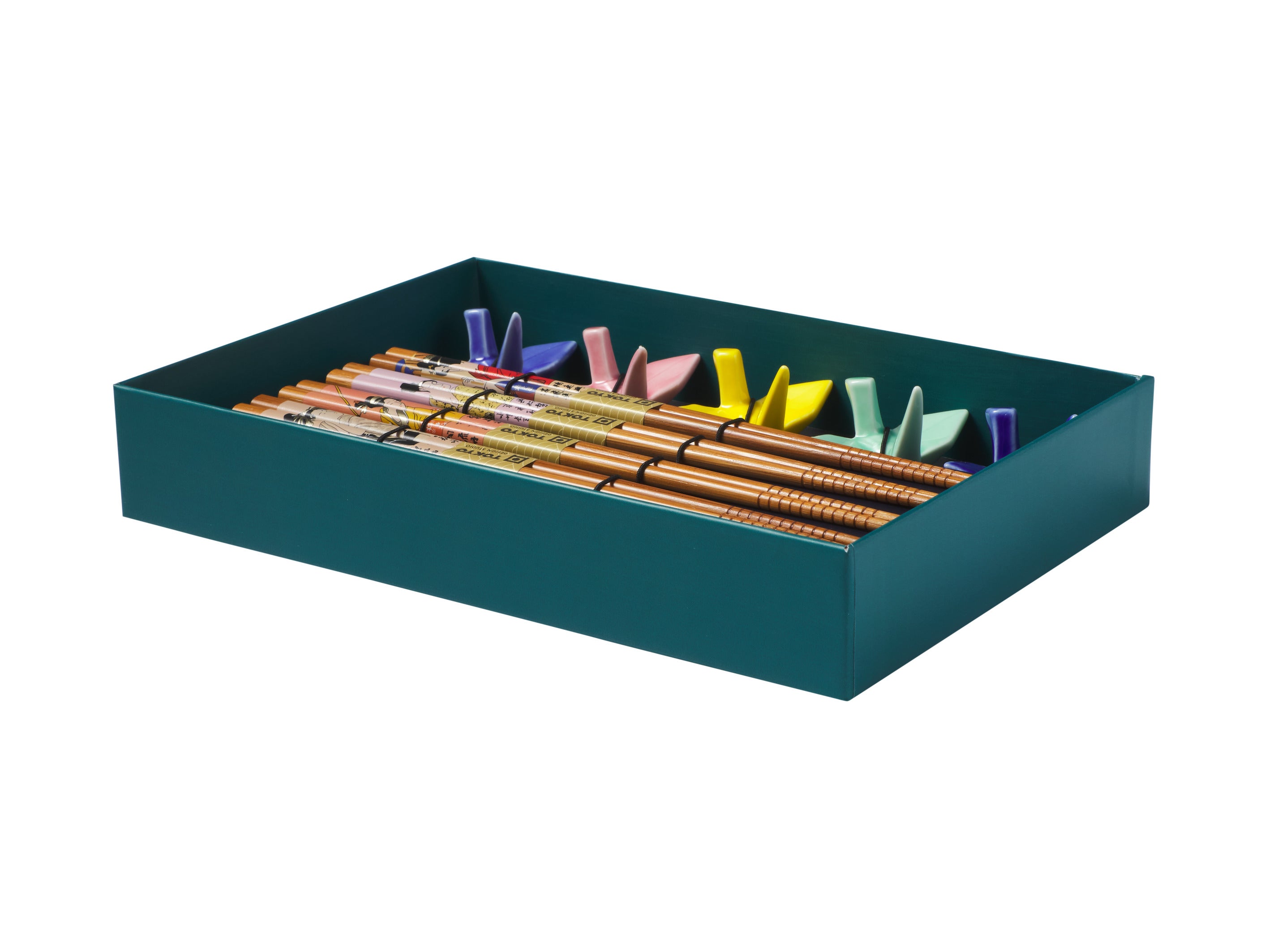 Tokyo Design Chopstick Crane Chopsticks with Rest 10pc Gift Boxed Assorted