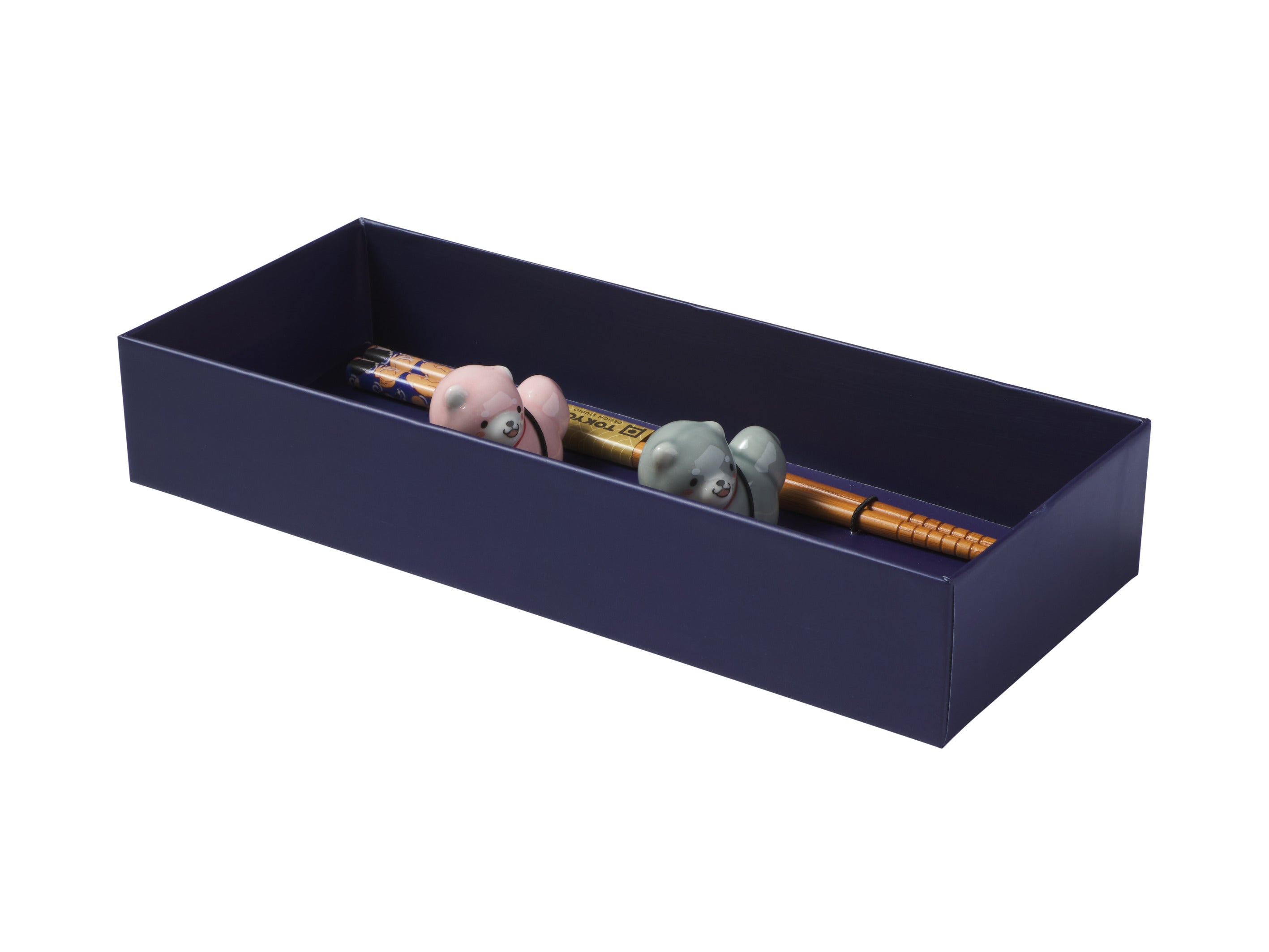 Tokyo Design Chopstick Shiba Dog Chopsticks with Rest 4pc Gift Boxed Assorted