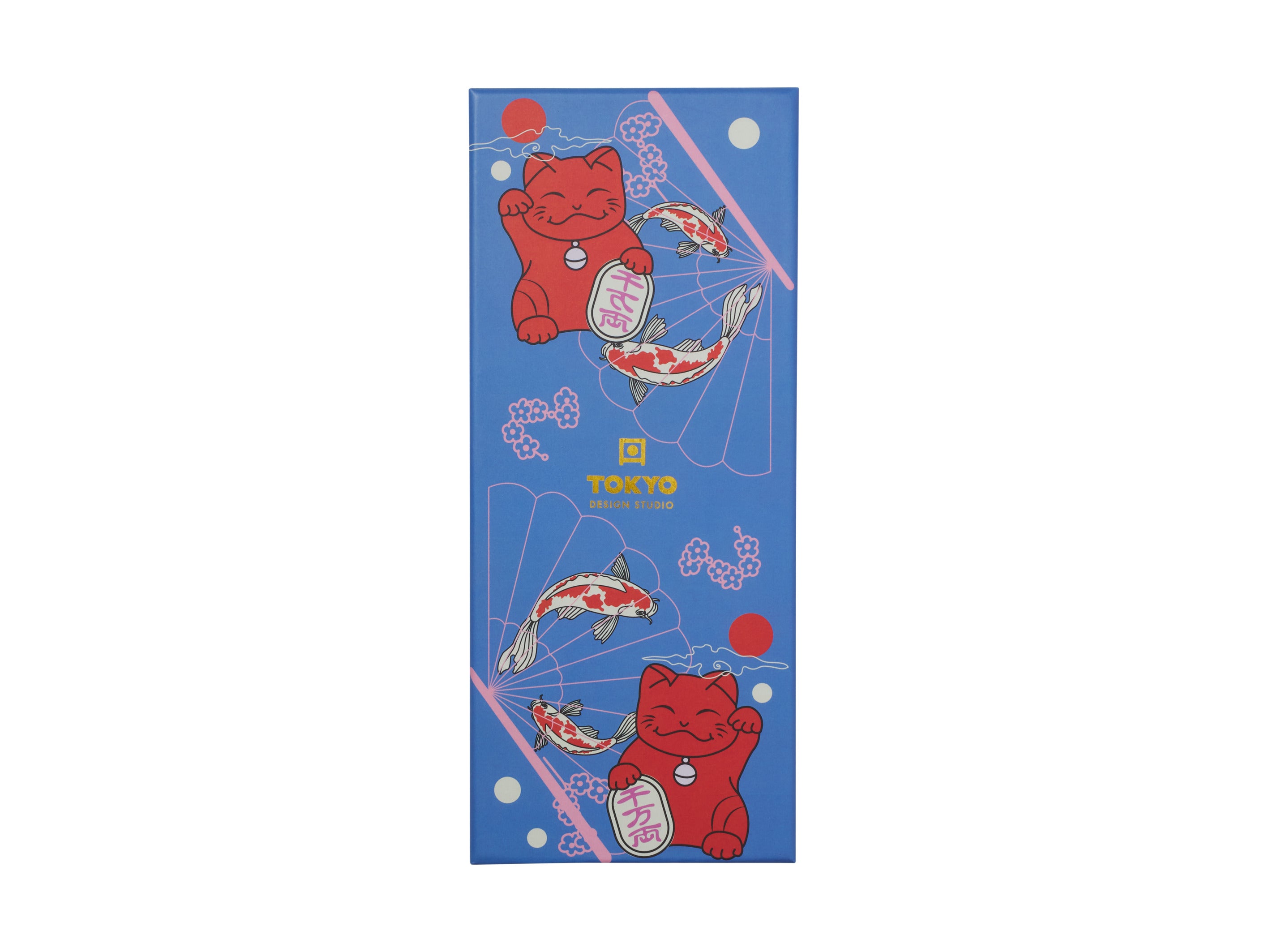 Tokyo Design Chopstick Lucky Cat Chopsticks with Rest Hanami 4pc Gift Boxed Assorted
