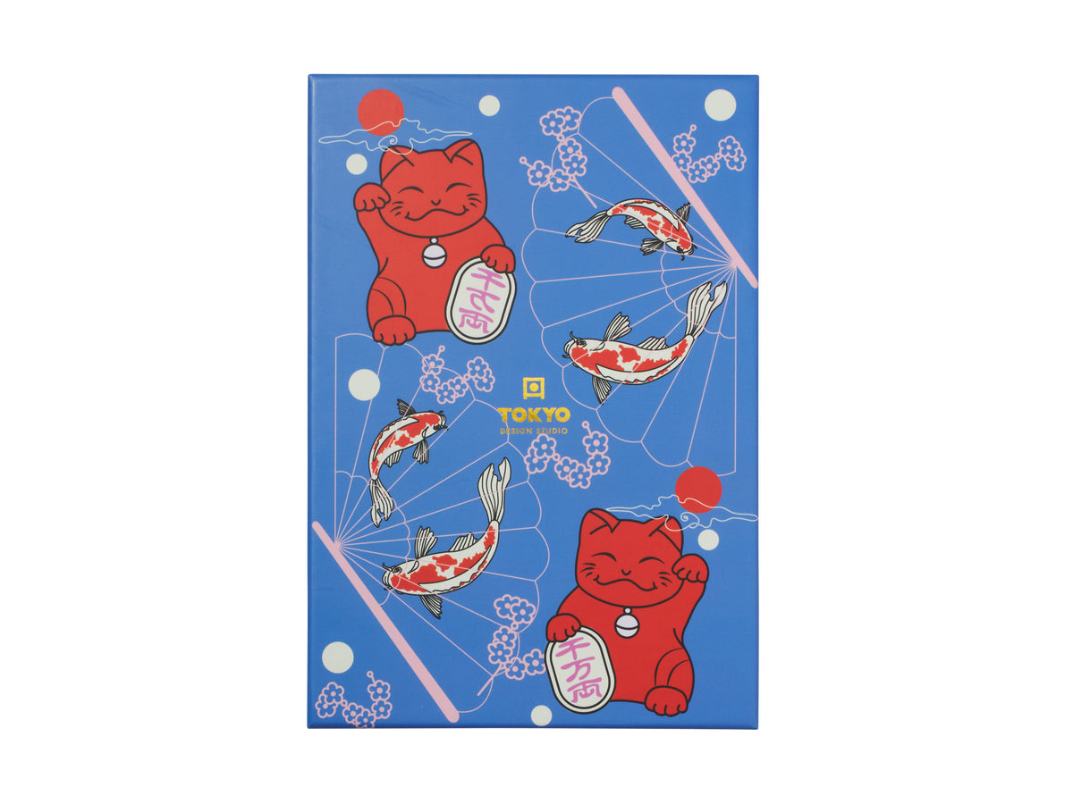 Tokyo Design Chopstick Lucky Cat Chopsticks with Rest Hanami 10pc Gift Boxed Assorted