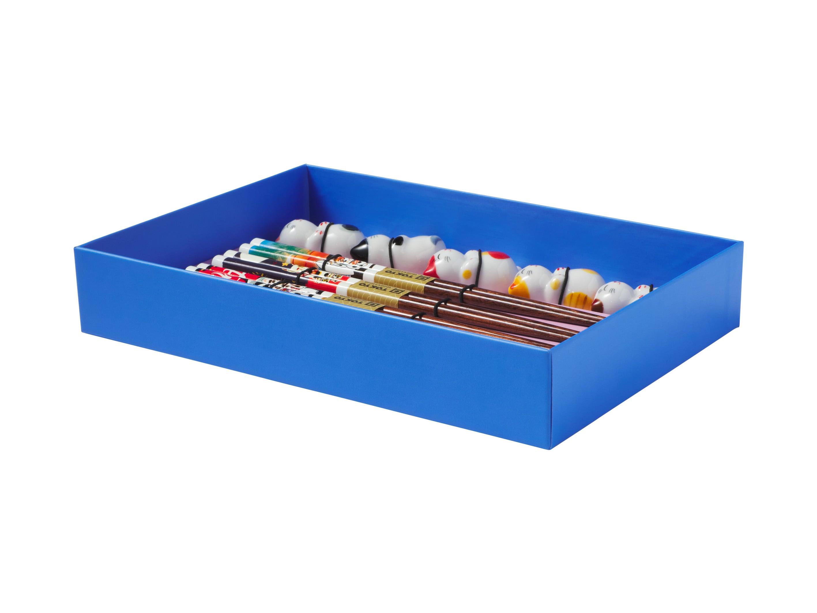 Tokyo Design Chopstick Neko Cat Chopsticks with Rest 10pc Gift Boxed Assorted