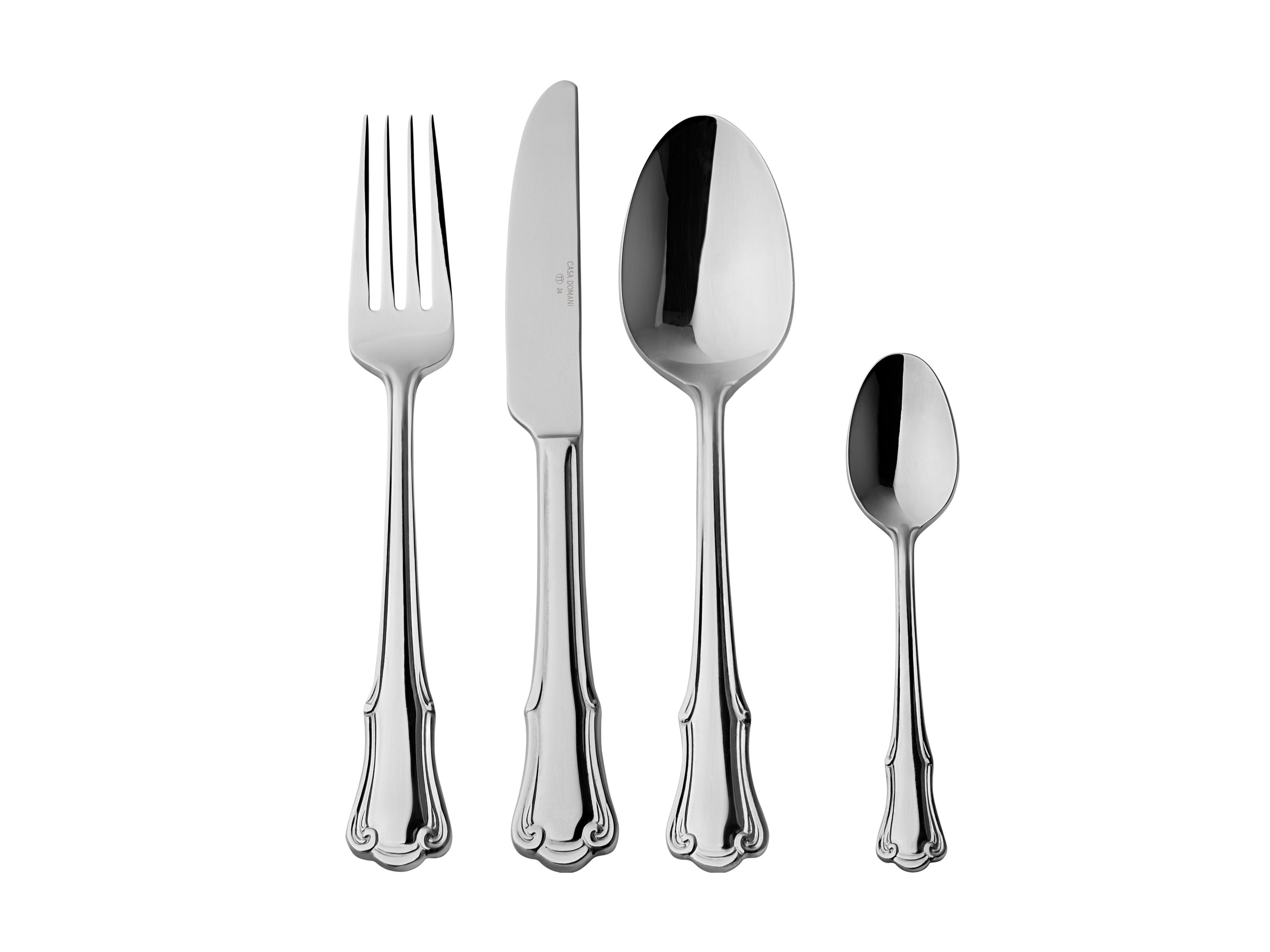 Casa Domani Castello Cutlery Set 24pc - Stainless Steel